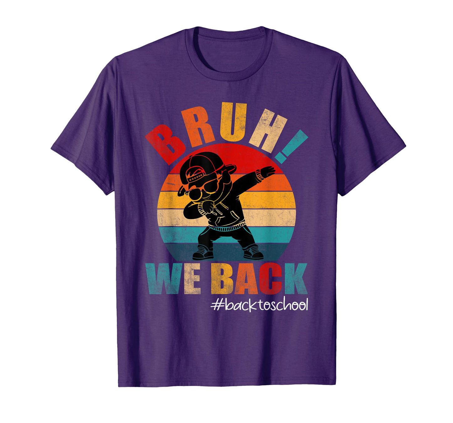 Funny Back To School Bruh We Back Kids Boys Teachers T-Shirt