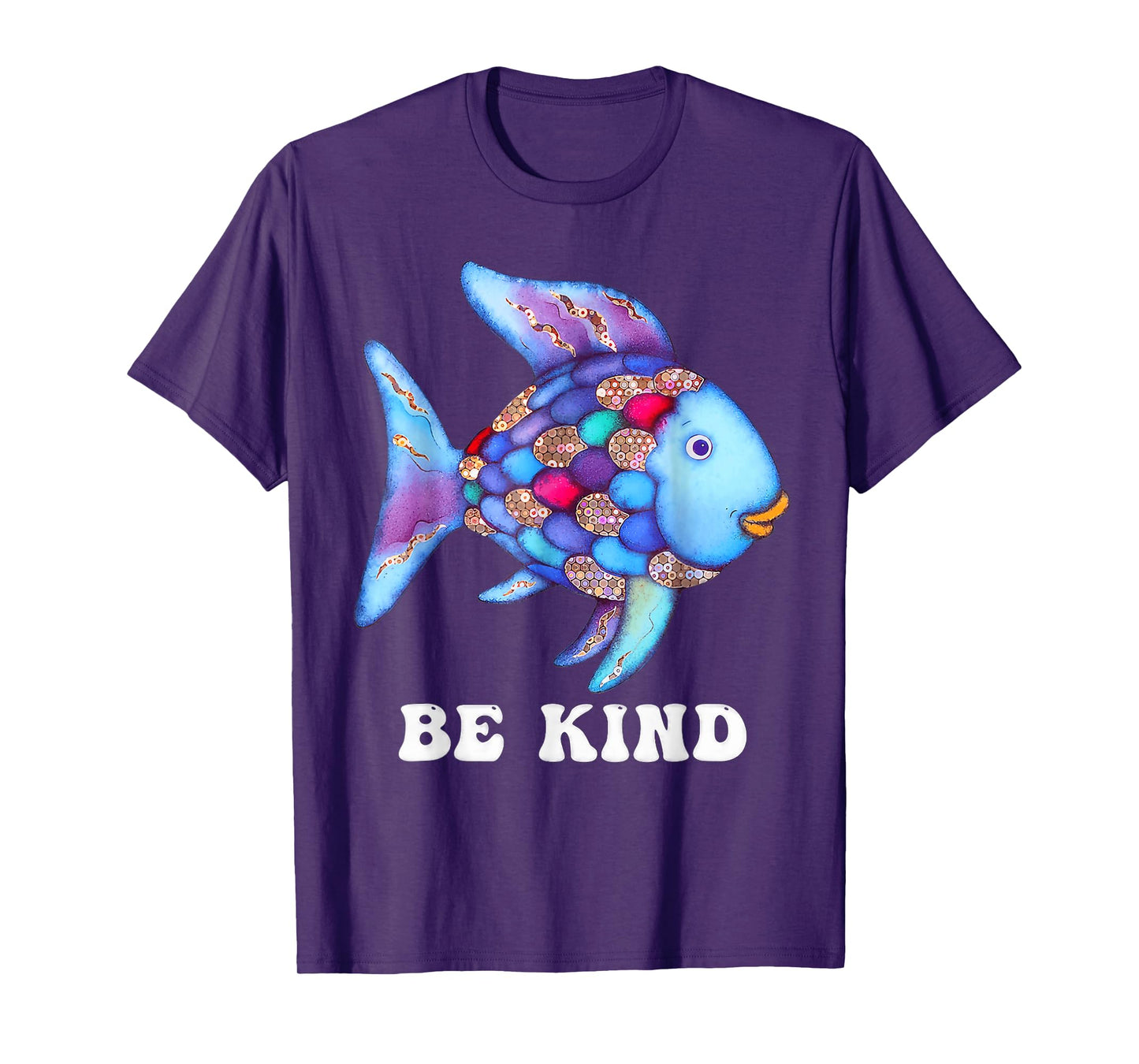 Be Kind Rainbow Fish Teacher Life Teaching Back To School T-Shirt