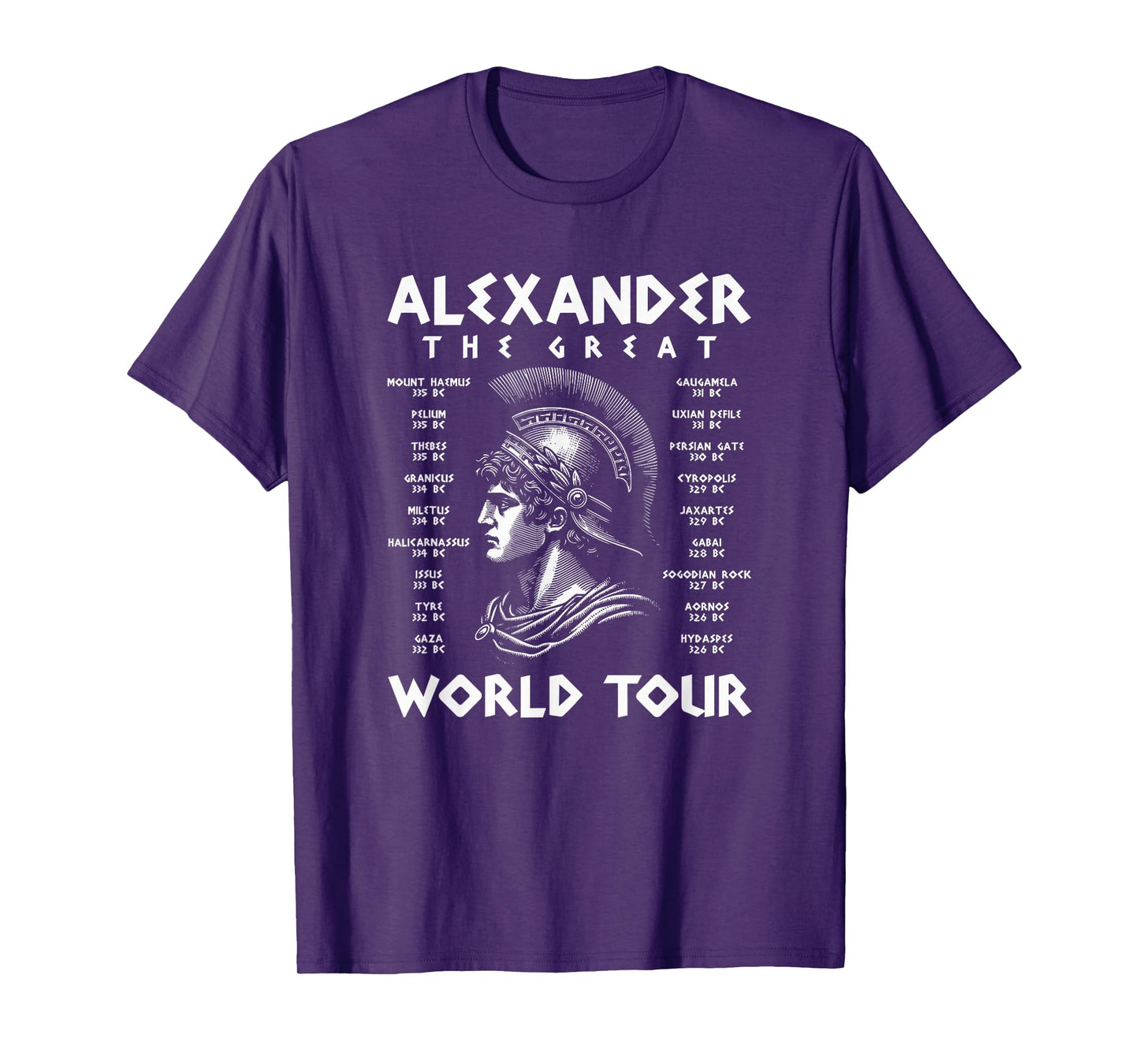 Alexander The Great World Tour Funny T-Shirt