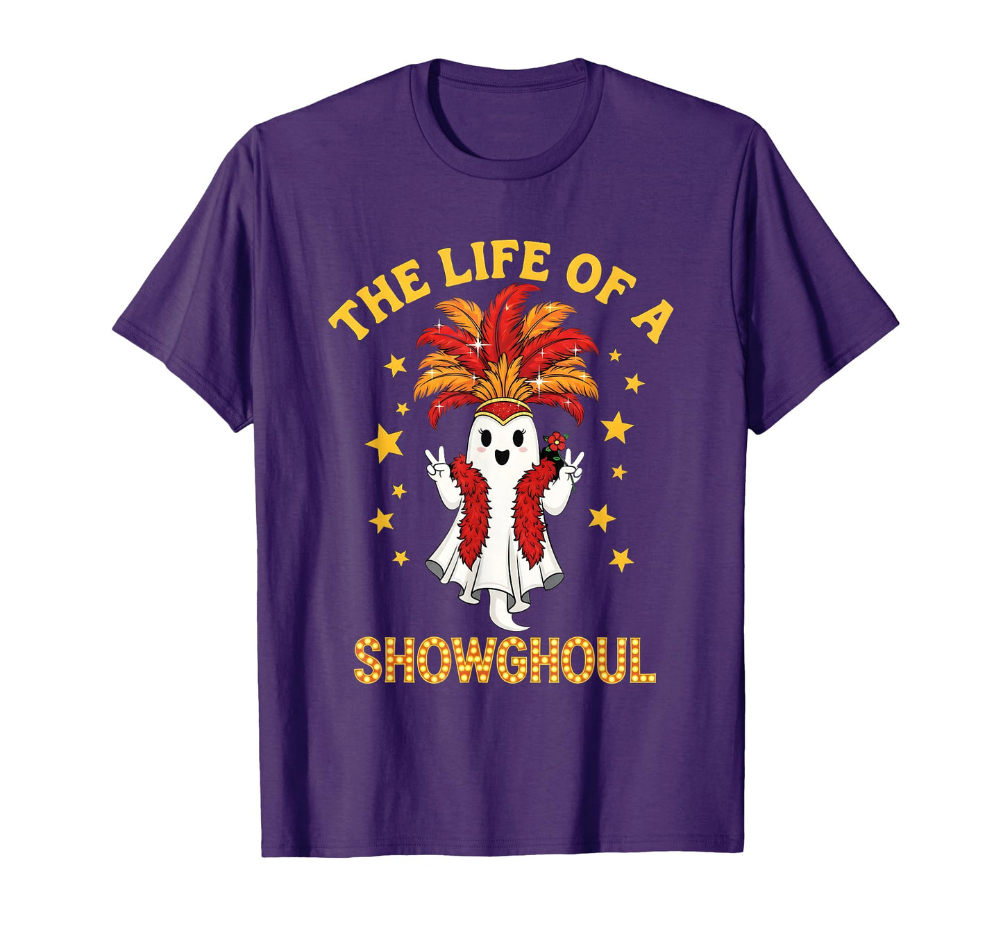 The Life of a Showghoul Funny Glam Ghost Halloween Costume T-Shirt