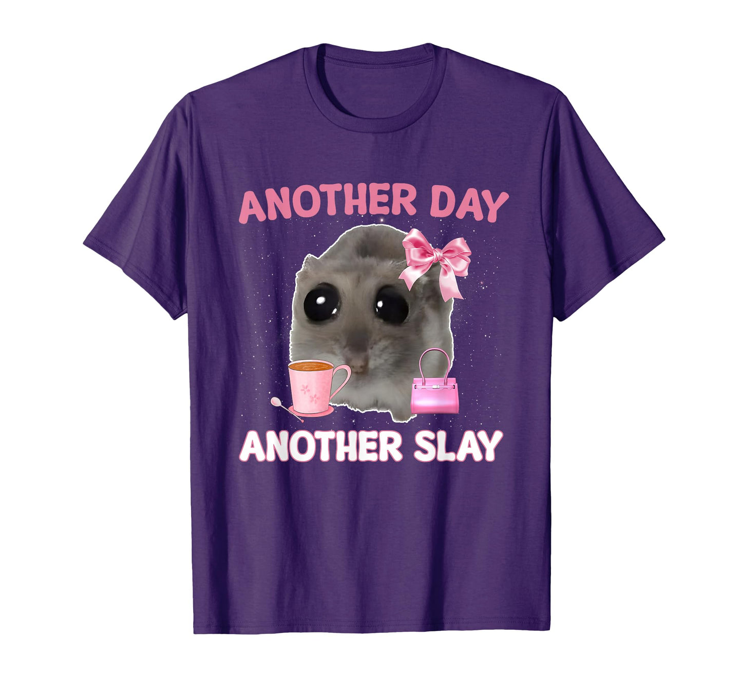 Another Day Another Slay Sad Hamster Meme Men Women T-Shirt