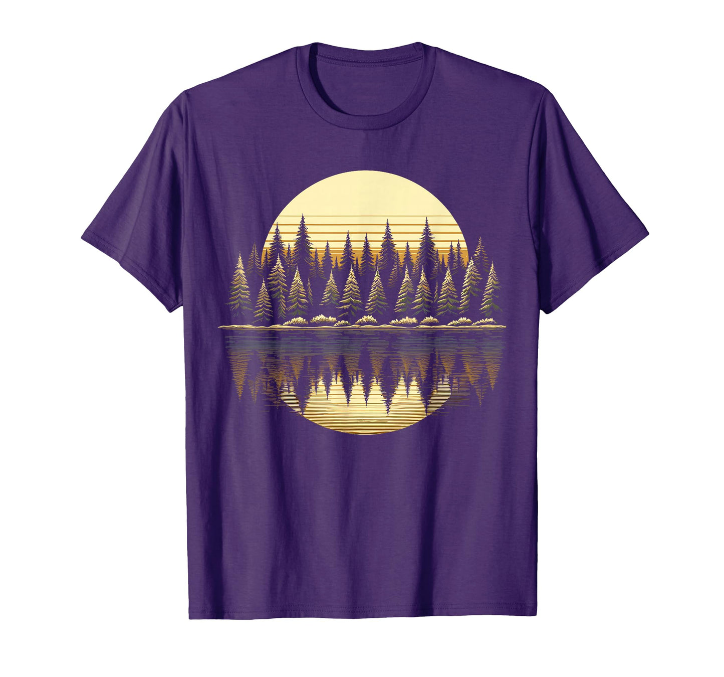 Trees Reflection Wildlife Nature Outdoor Forest T-Shirt