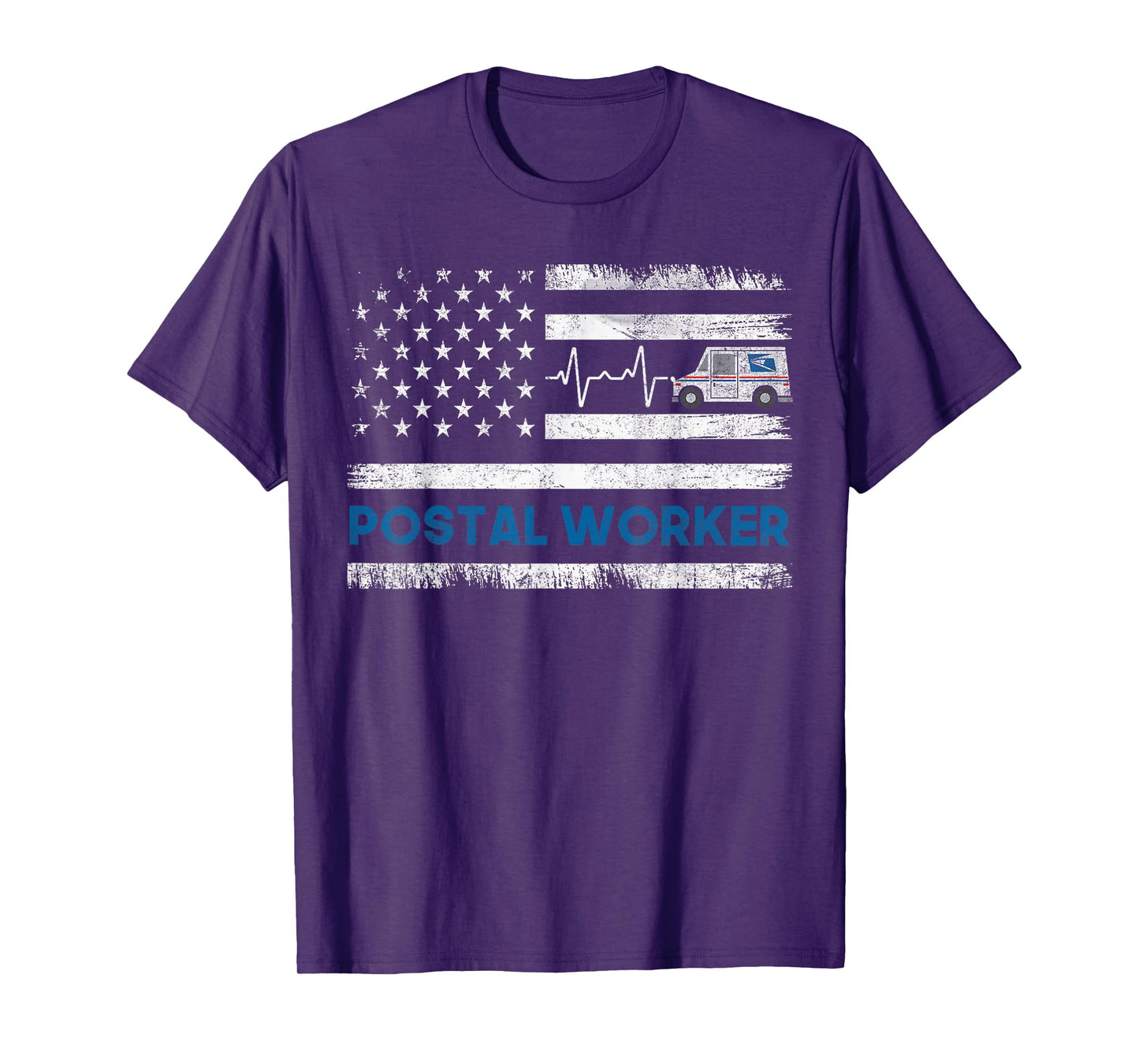 Vintage Postal Worker American Flag US Postal Service T-Shirt