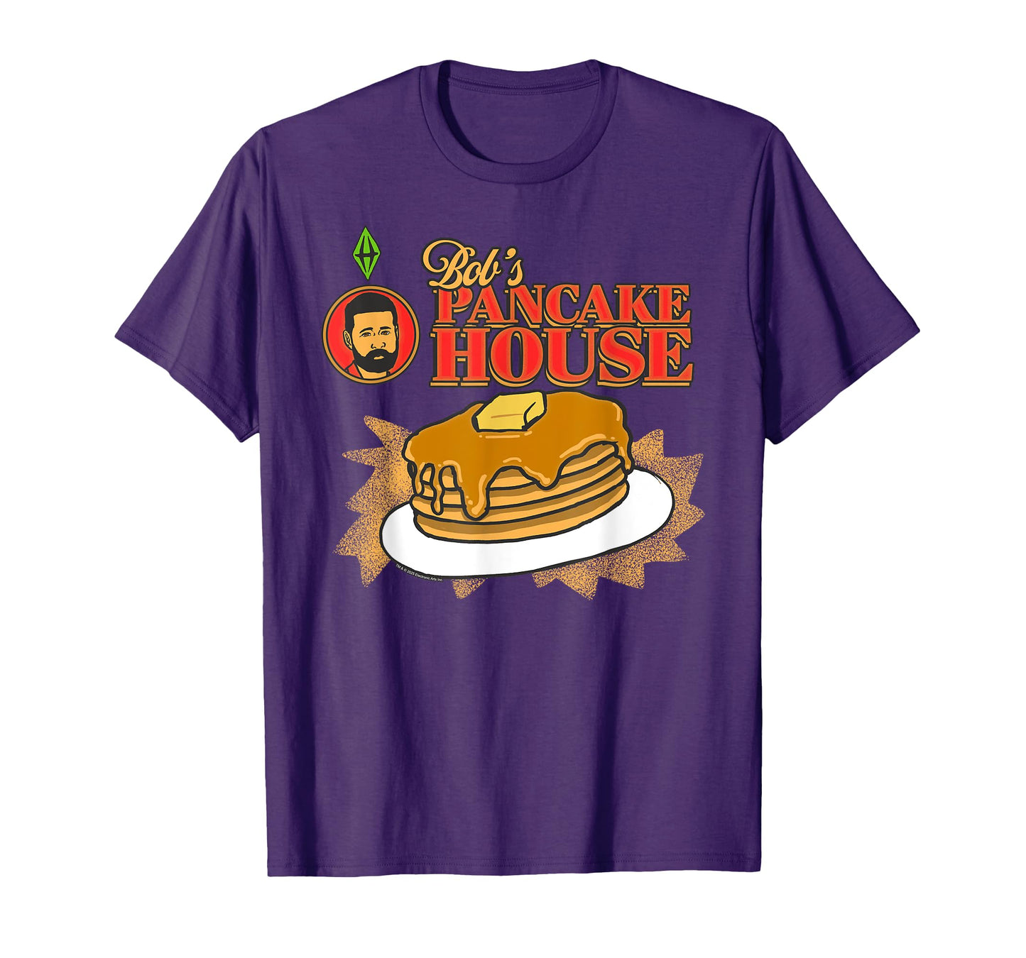 The Sims Bob's Pancakes House Funny Video Game T-Shirt