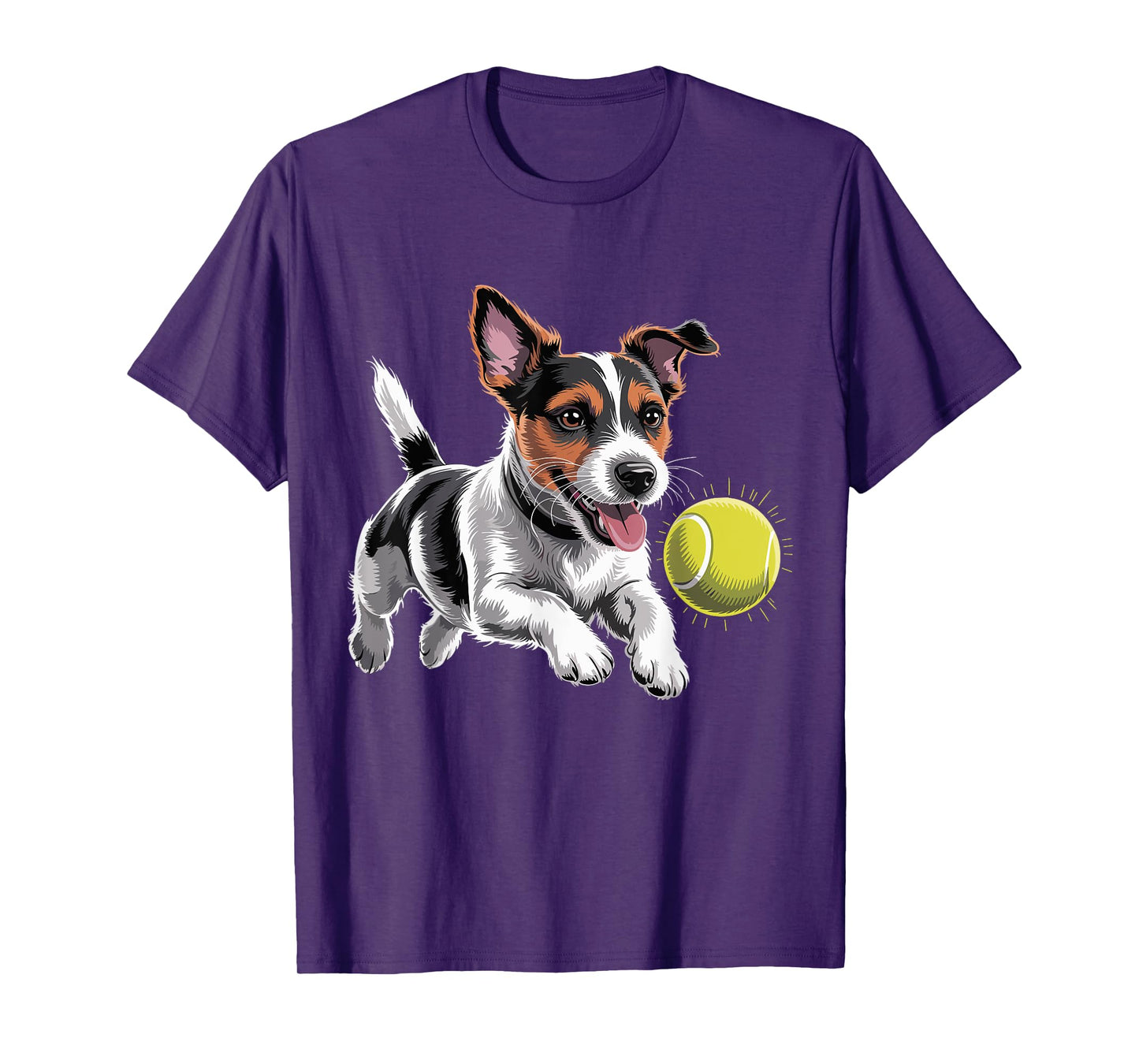 Jack Russell Terrier Chasing A Ball JRT Jack Russell Owner T-Shirt