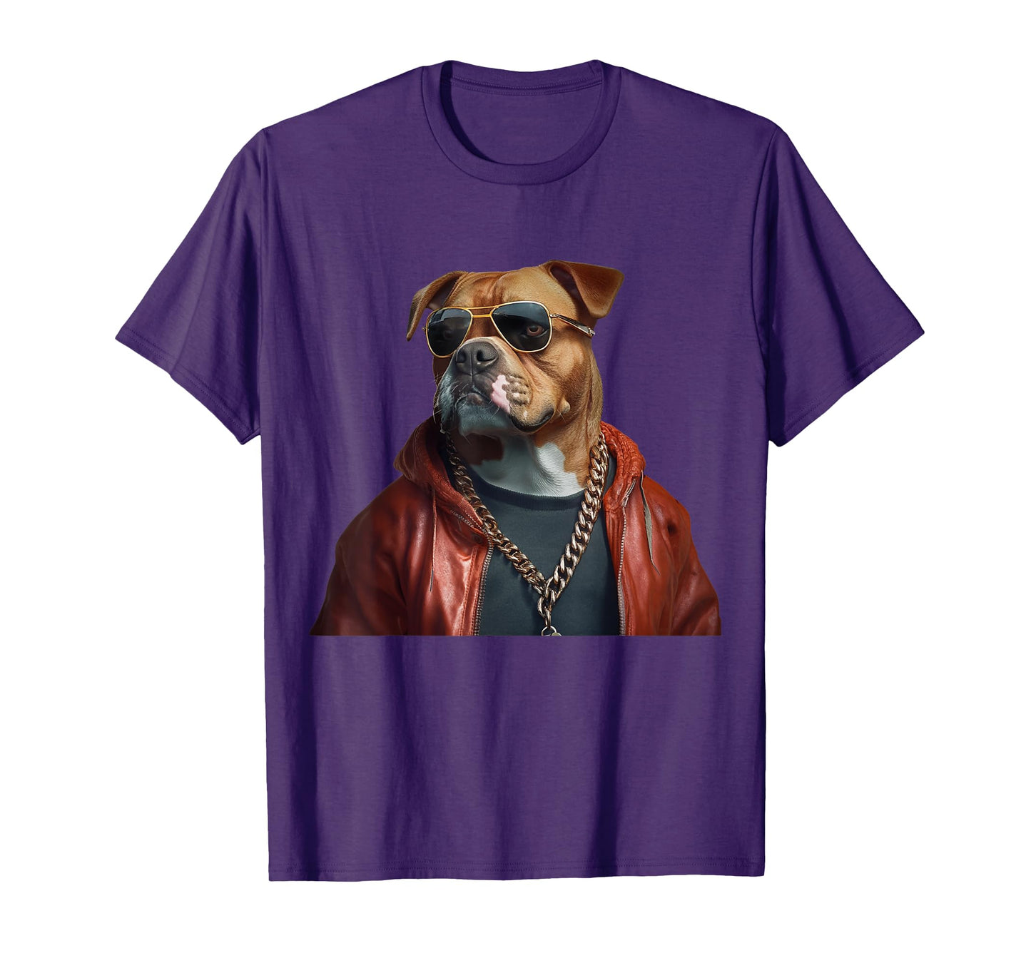 Thug Gangster Life Dog For Hip Hop Fans & dog Meme lovers Men Women T-Shirt