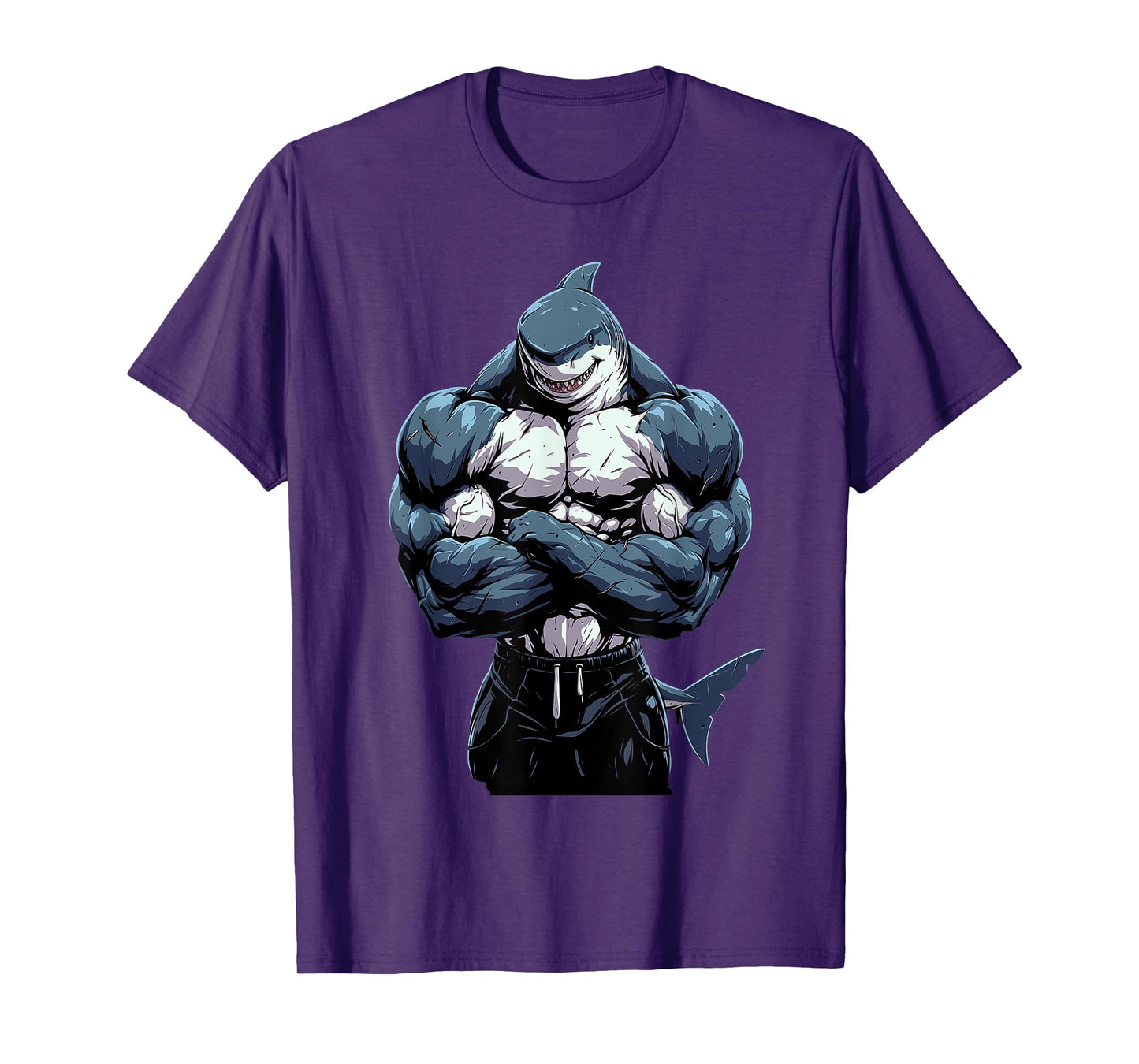 Body Builder Shark With Muscles T-Shirt