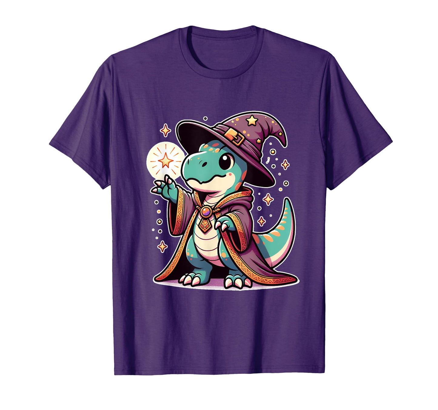Halloween wizard funny dinosaur T-Shirt