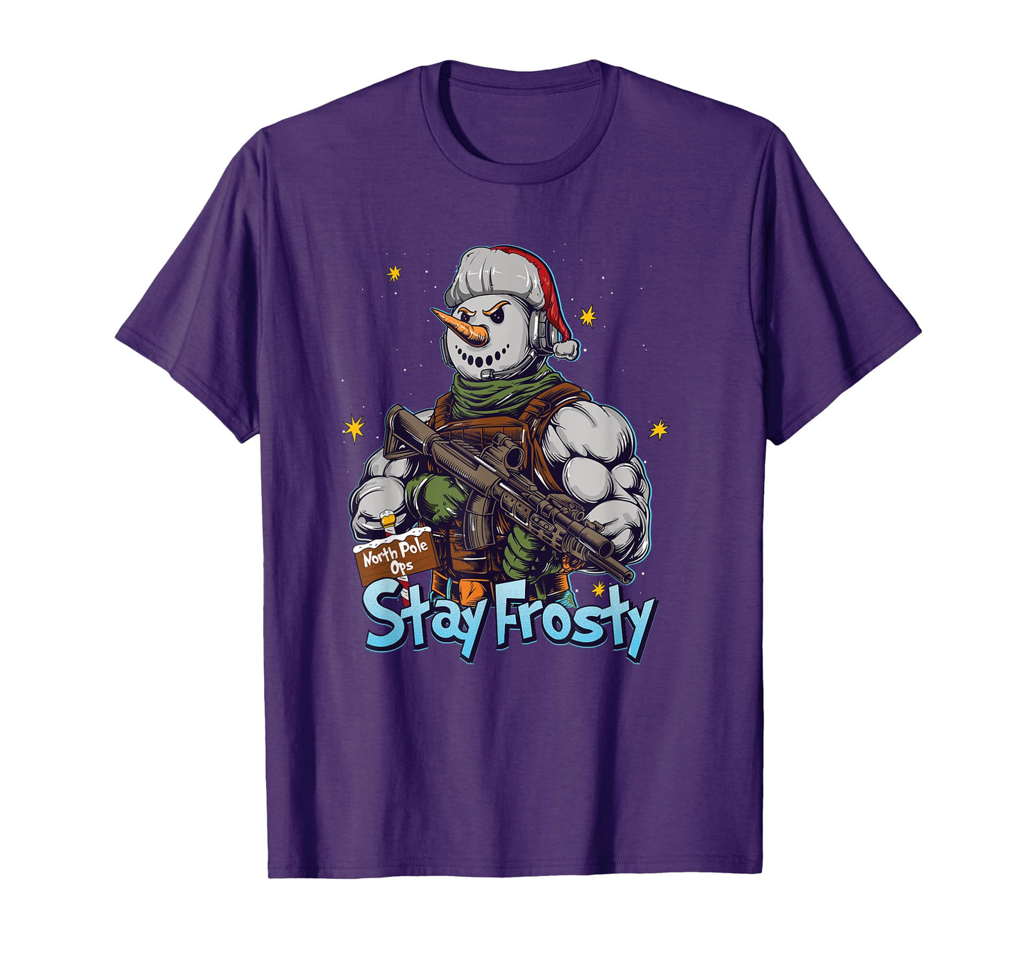 Funny Stay Frosty Soldier Saying I'm Ready Military Veteran T-Shirt