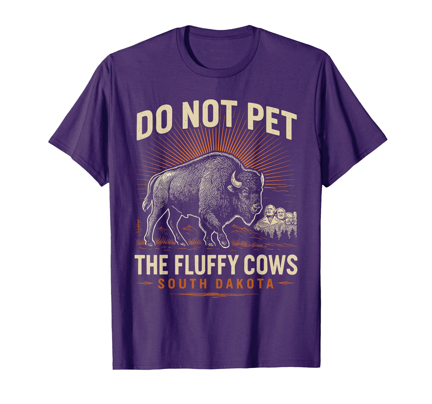 Do Not Pet the Fluffy Cows T-Shirt National Park Funny Bison T-Shirt