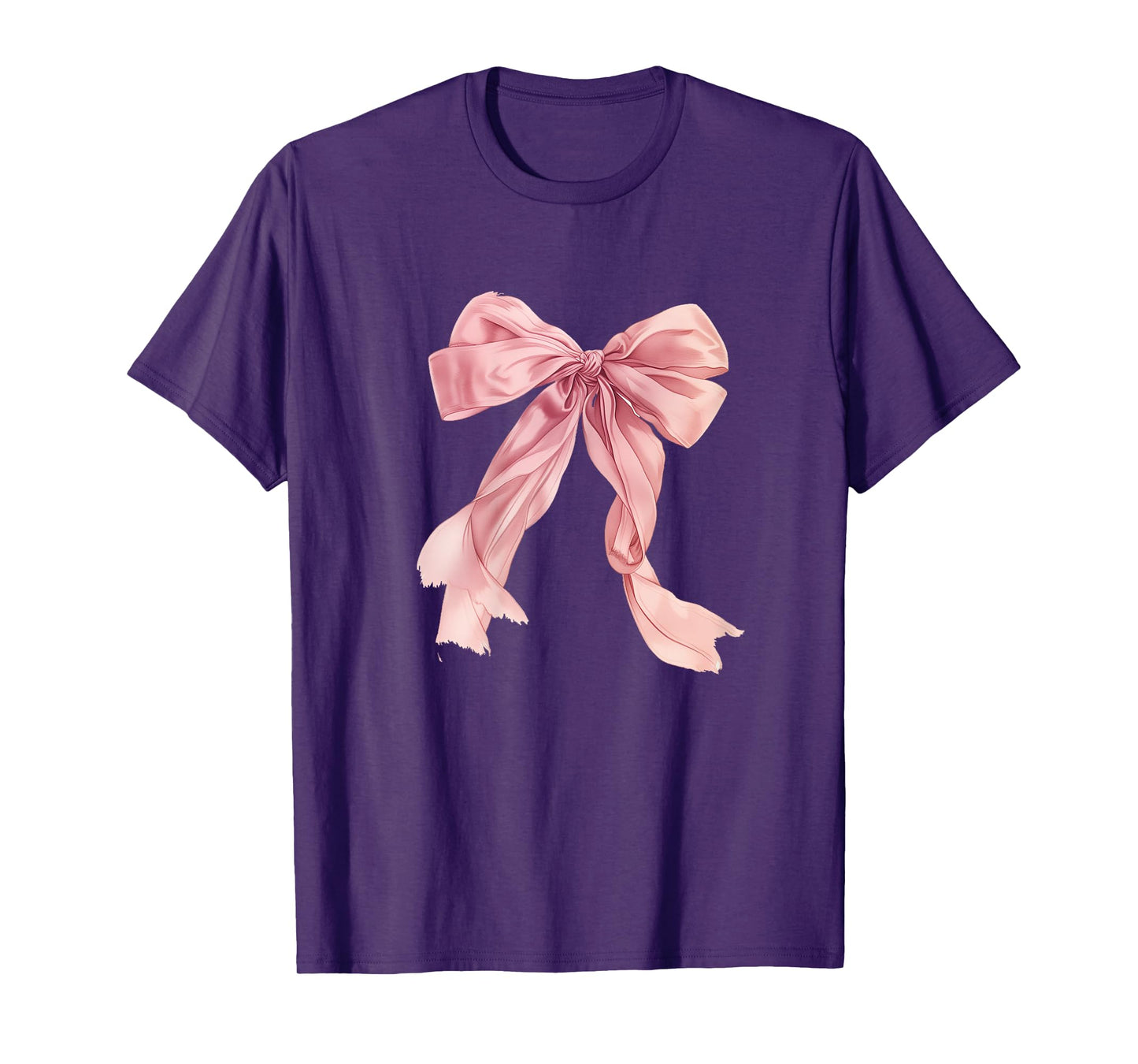 Pink Bow Tops for Women Girls Clothes Trendy Cute Coquette T-Shirt