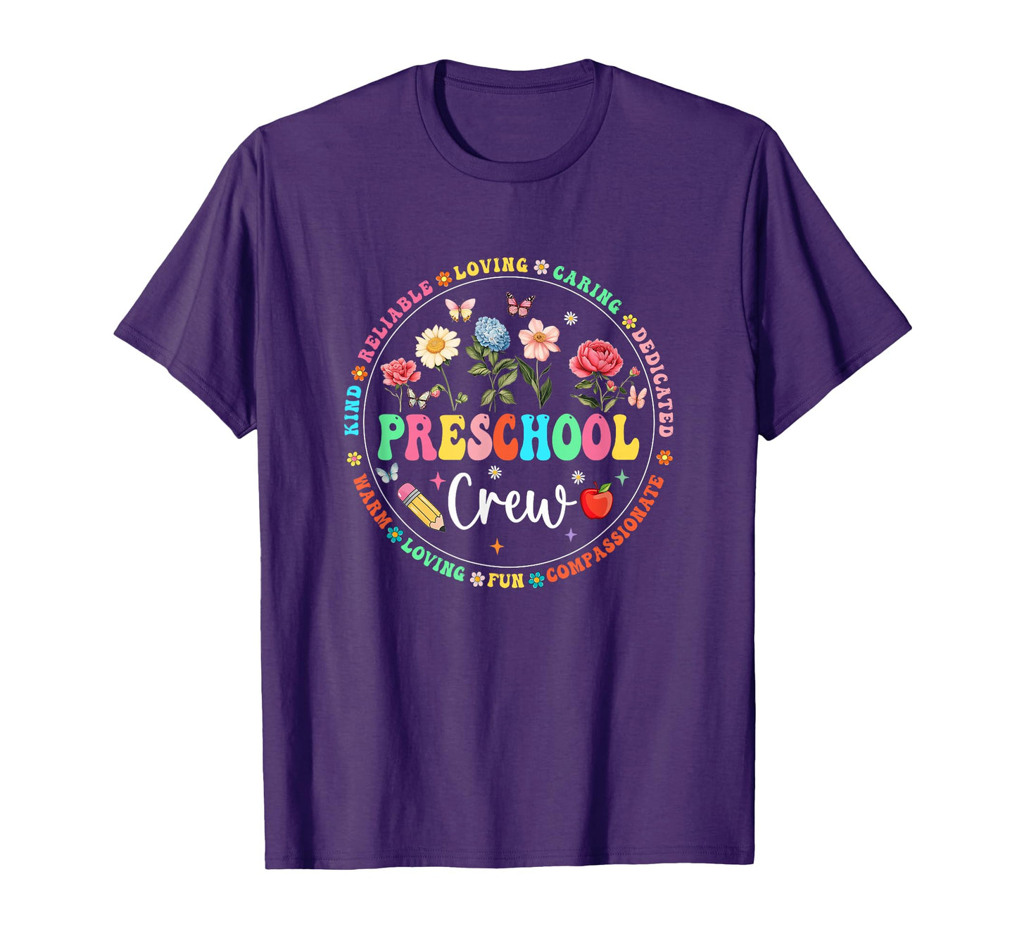 Preschool Crew Back to School Kindergarten Teacher Kids T-Shirt