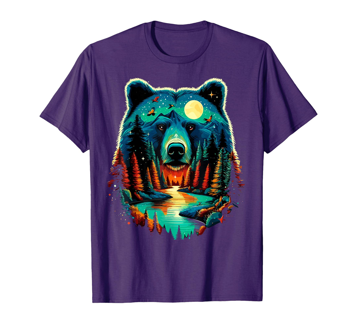 Forest Bear Wildlife Animal Nature Camping T-Shirt