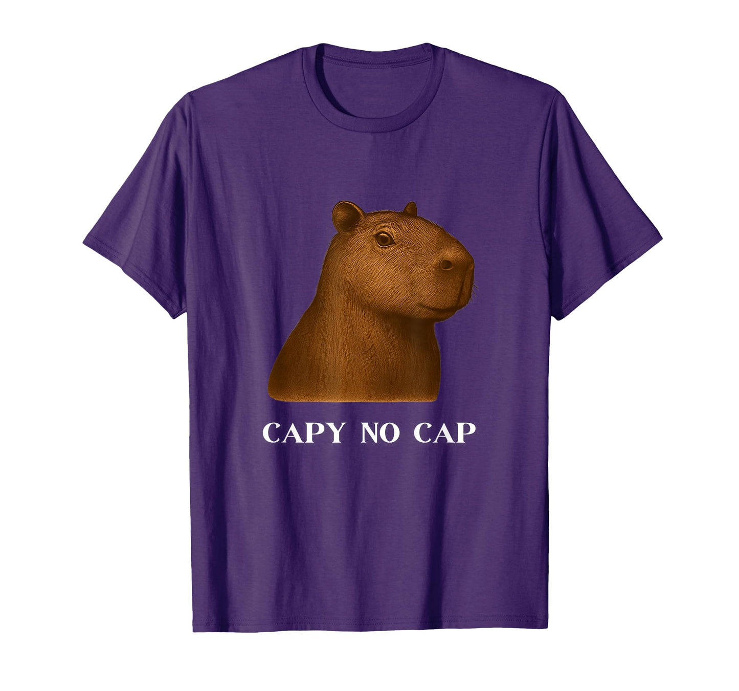 Funny Capybara No Cap Capy for Real T-Shirt