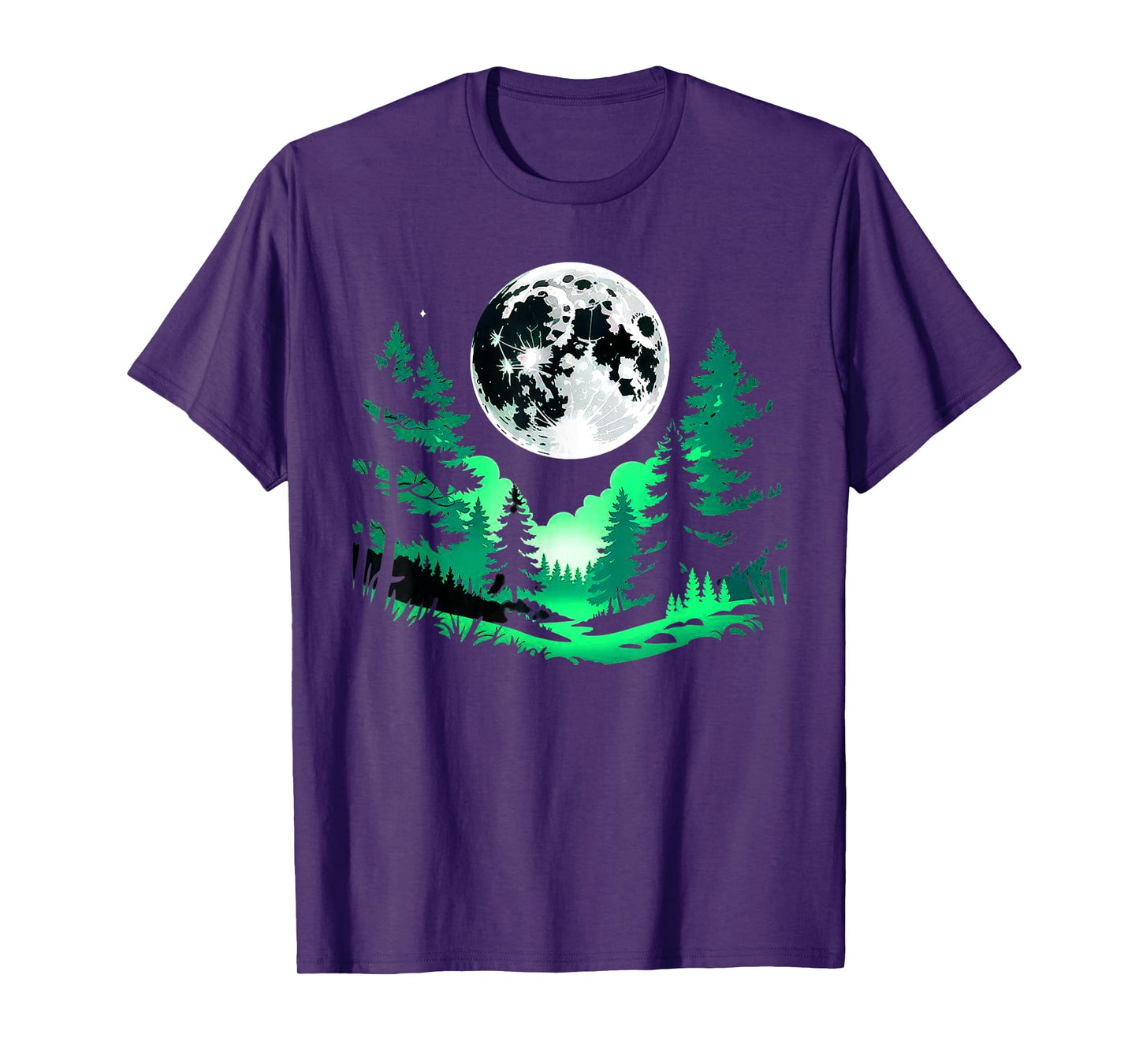 Trees Wildlife Nature Vintage Forest Retro Outdoor Graphic T-Shirt