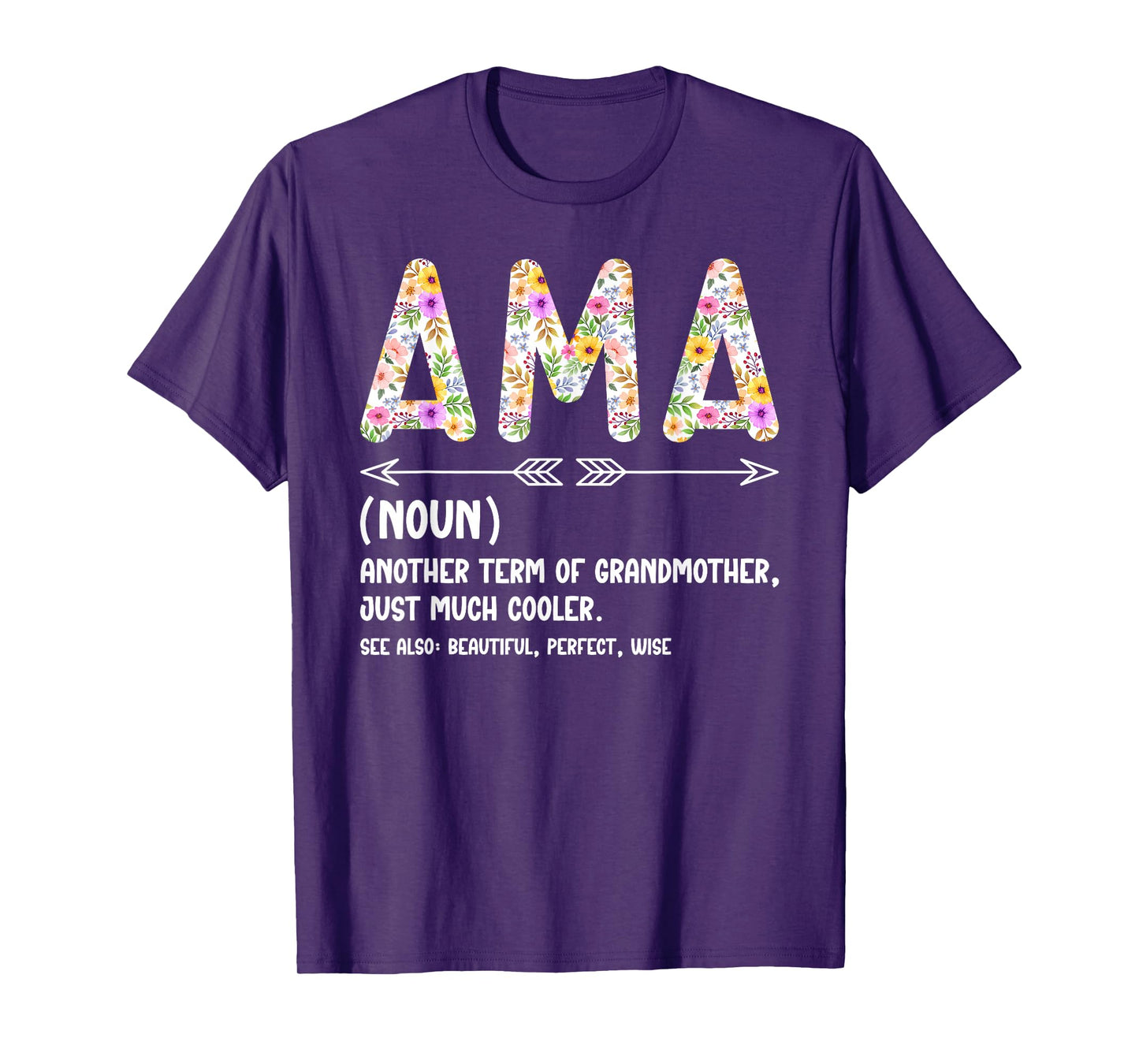 Ama Definition Ama Grandma Ama Grandmother T-Shirt