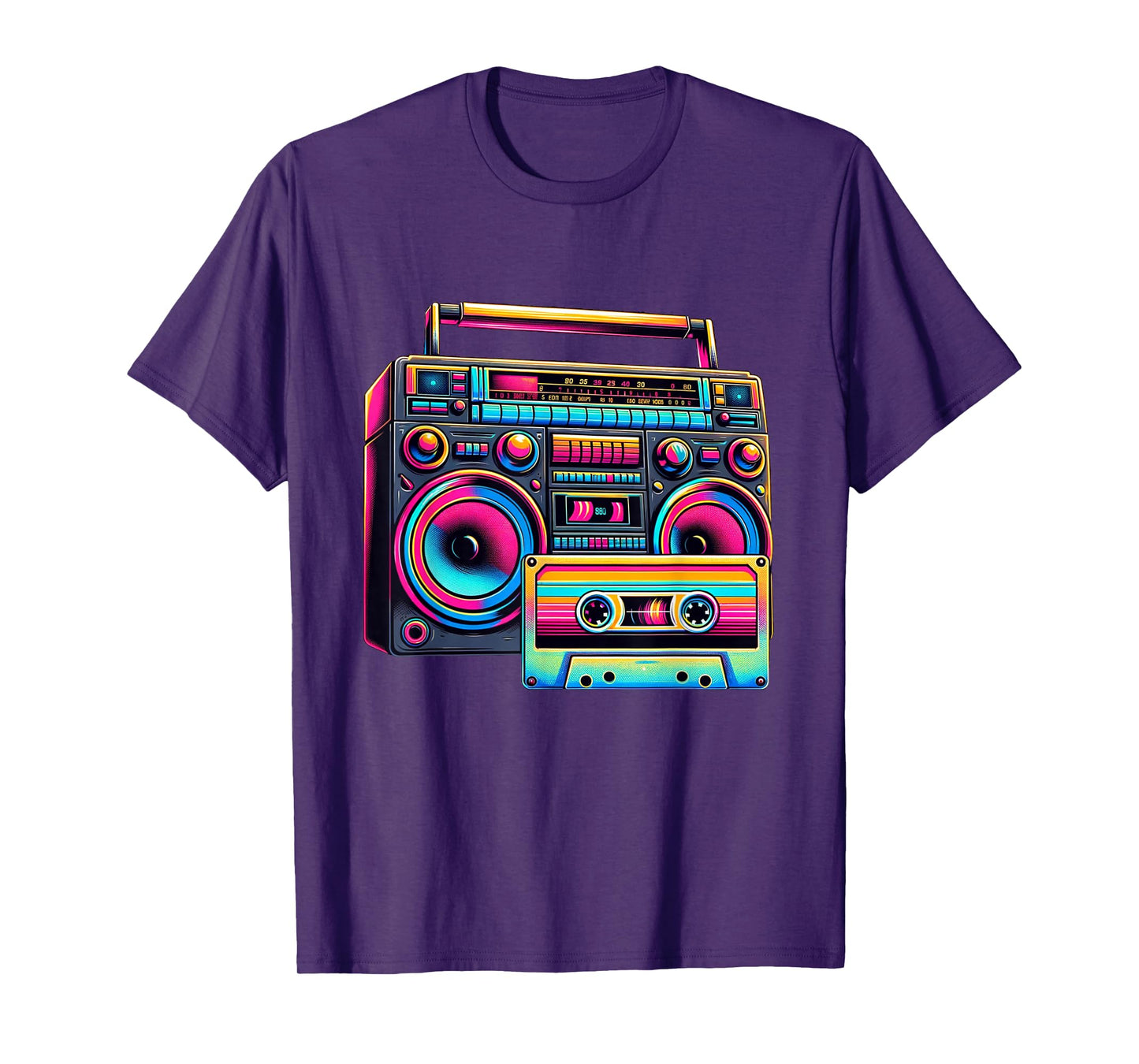 80s 90s 1980s Boombox Stereo Fashion Eighties Retro Theme T-Shirt