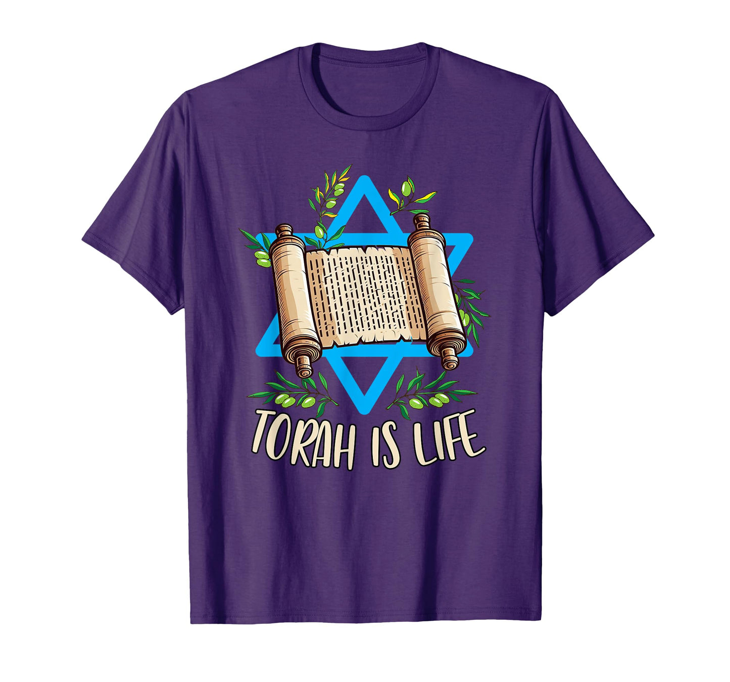 Torah Scroll Jewish Happy Simchat Torah Hebrew Torah Is Life T-Shirt