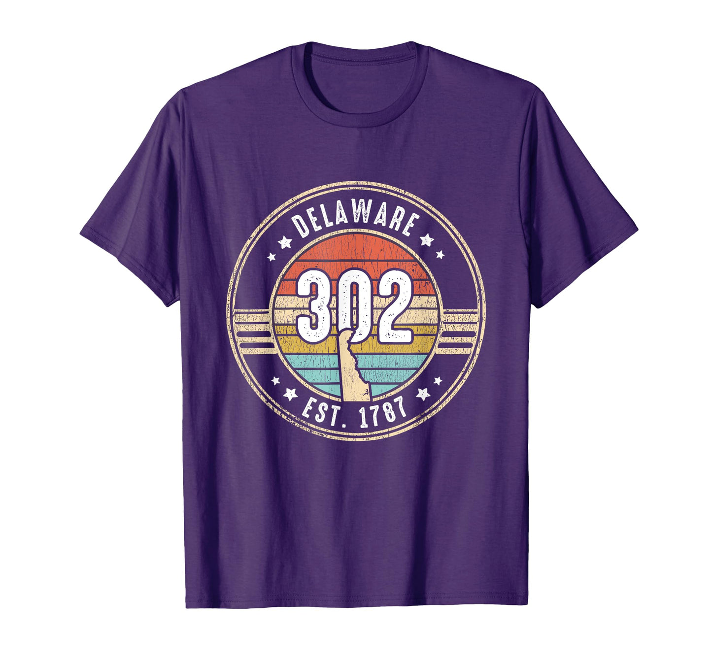 Delaware Area Code 302 Home State Pride Souvenir T-Shirt