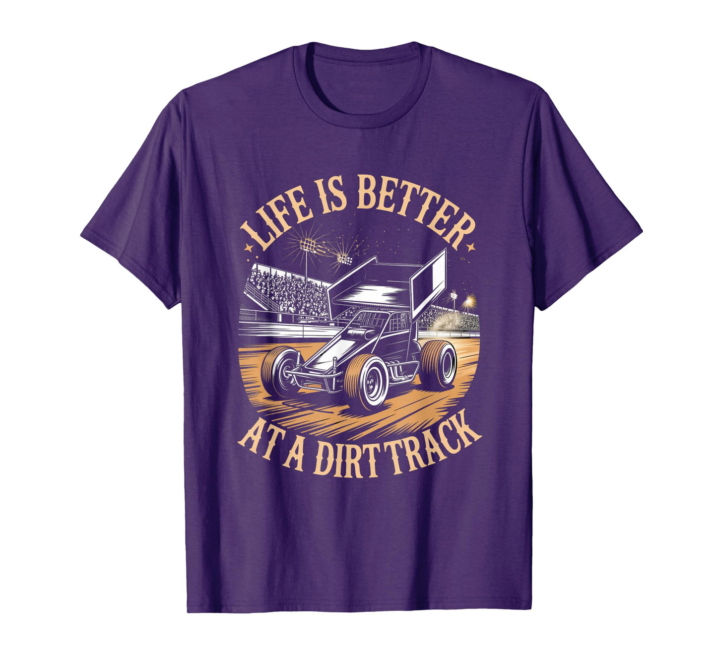 Dirt Sprint Car Racing Racetrack Dirt Track Racing T-Shirt