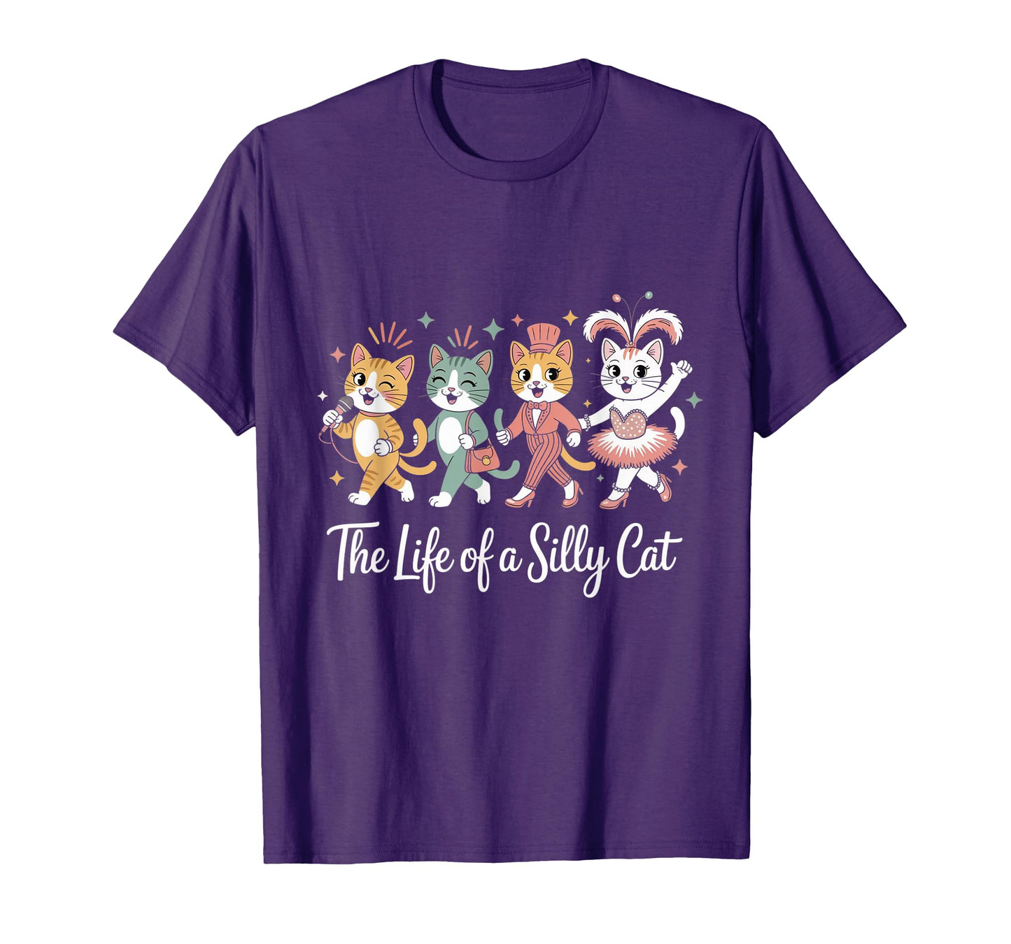 The Life of A Show Silly Cat Funny Trendy Meme Show Girls T-Shirt