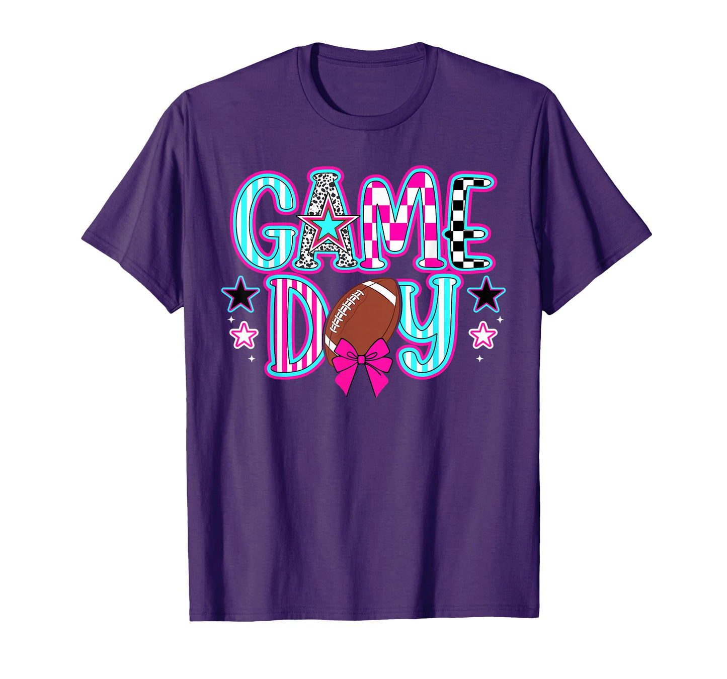 Game Day Coquette Football Game Day Football T-Shirt
