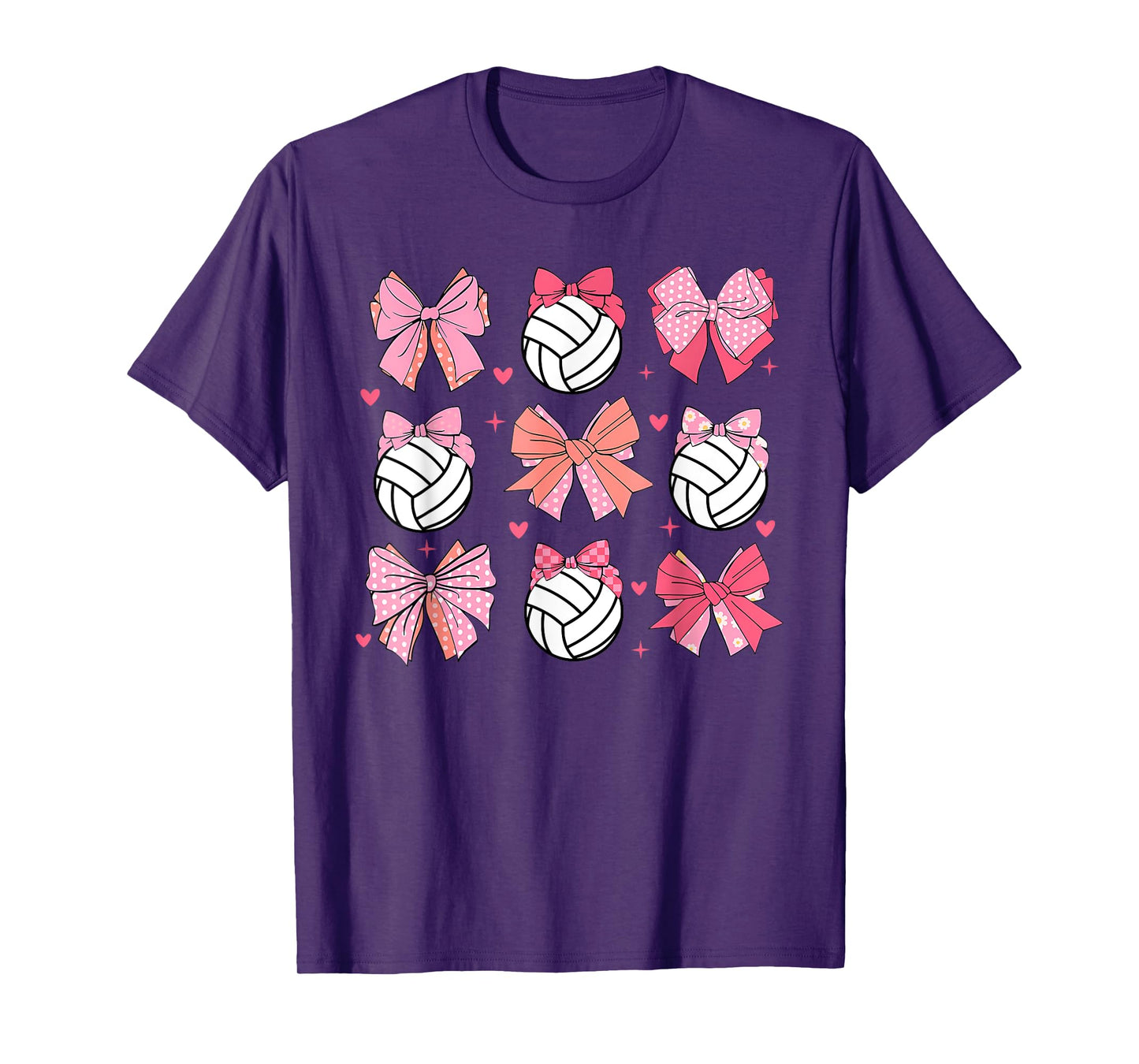 volleyball Coquette Bow volleyball Mom Mothers Day Softball T-Shirt