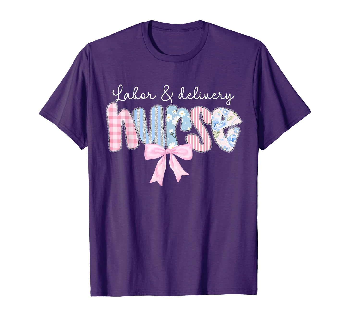 Labor & Delivery Nurse Coquette Bow Mother and Baby Nursing T-Shirt
