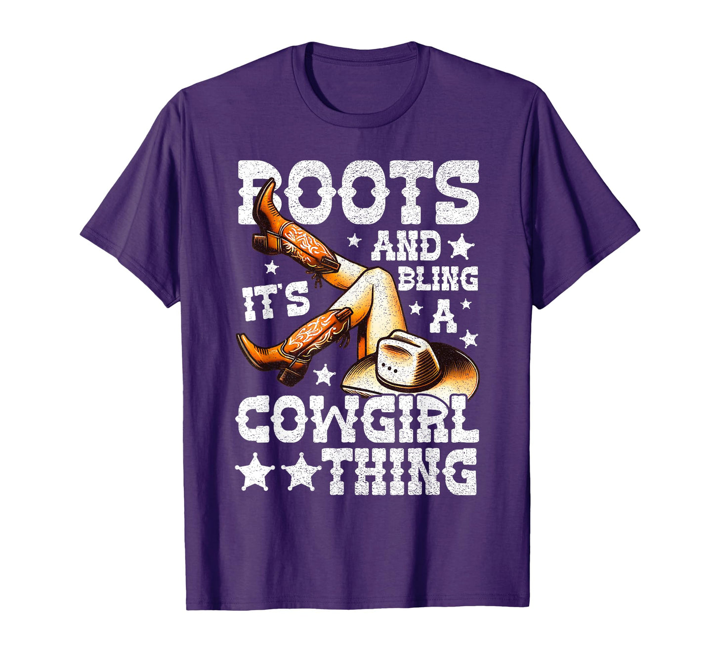 Boots and Bling its a Cowgirl Thing Cute Love Country Life T-Shirt