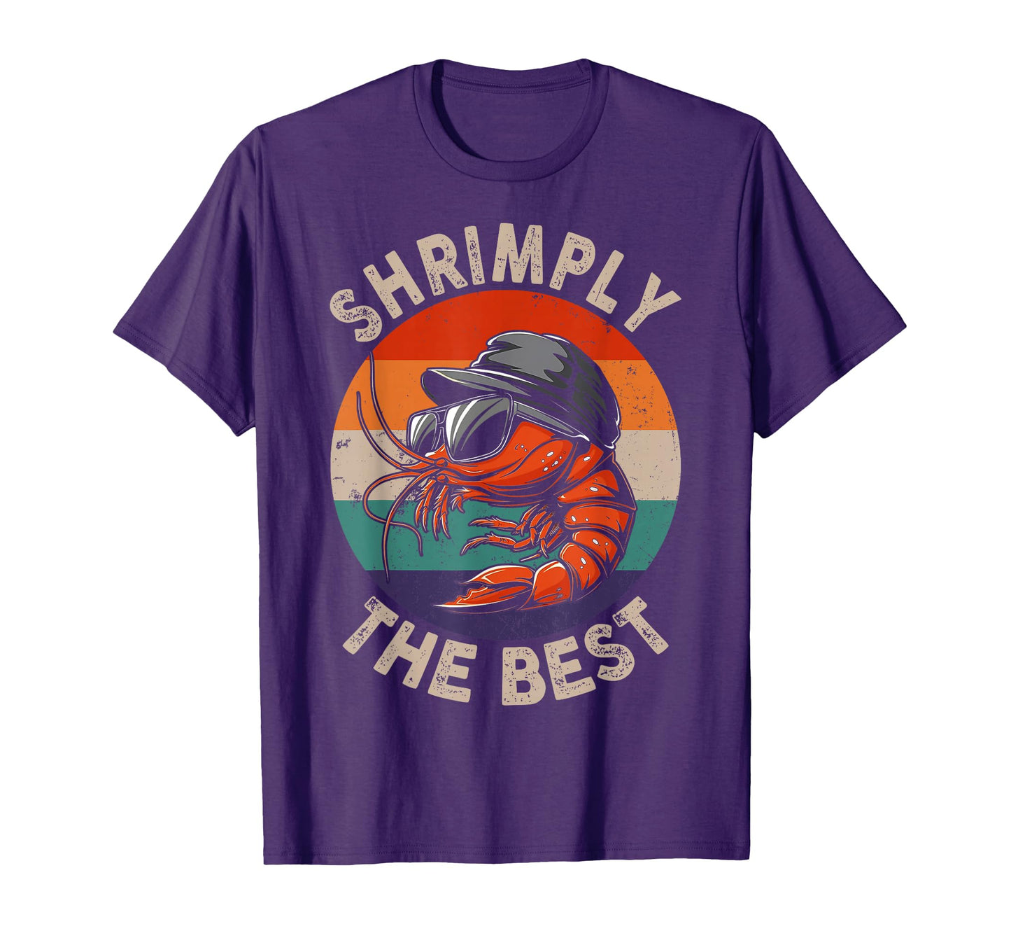 Shrimply The Best Funny Shrimp Catcher Shrimping Season T-Shirt