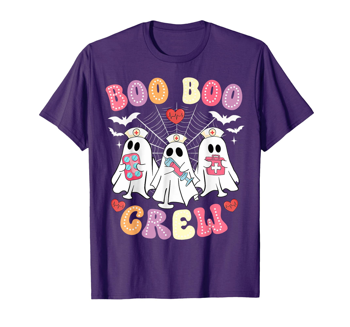 Funny Nurse Life Halloween Matching Boo Boo Crew Nurse T-Shirt