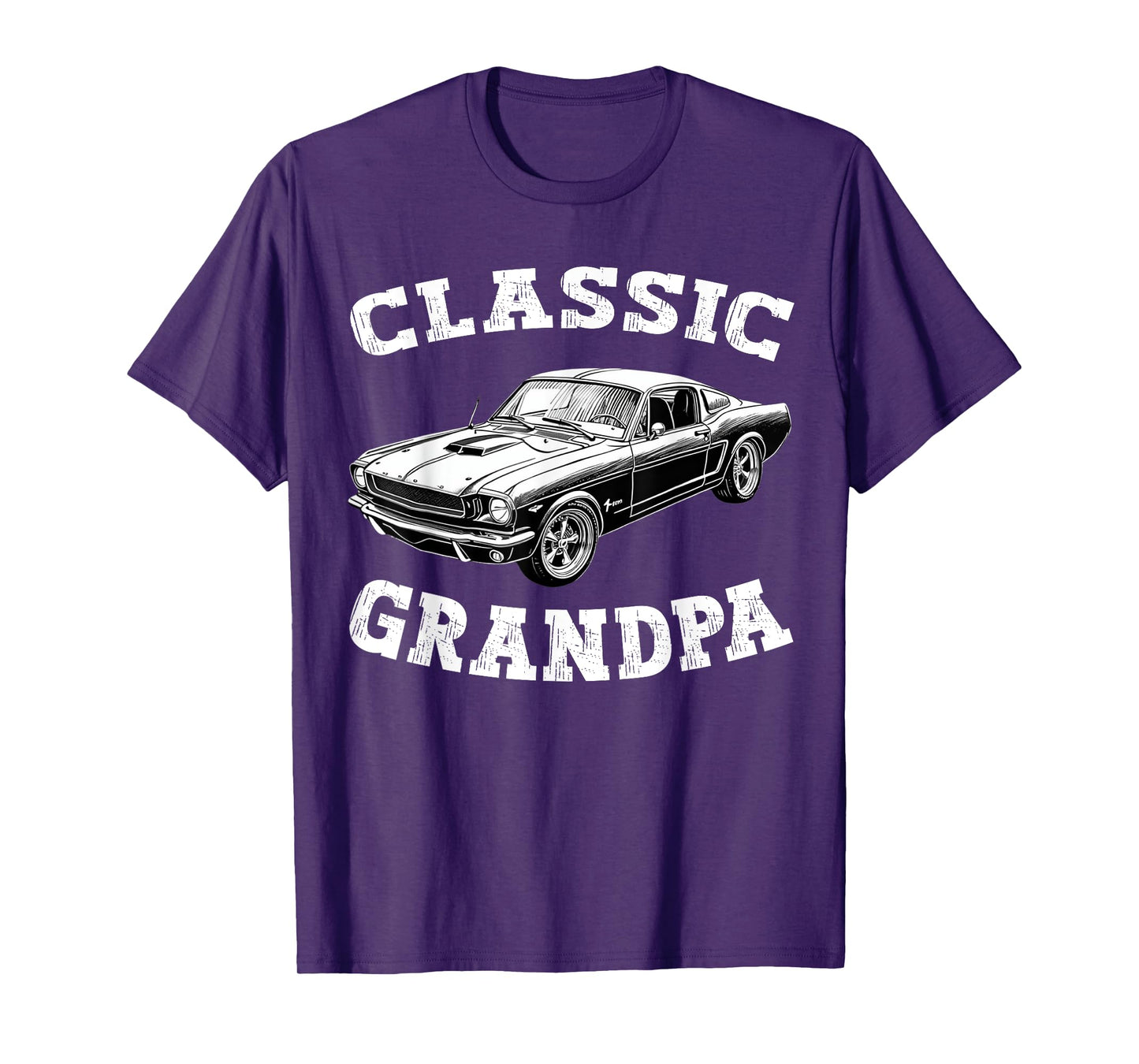 Funny Grandpa Classic Car Graphic fathers day T-Shirt
