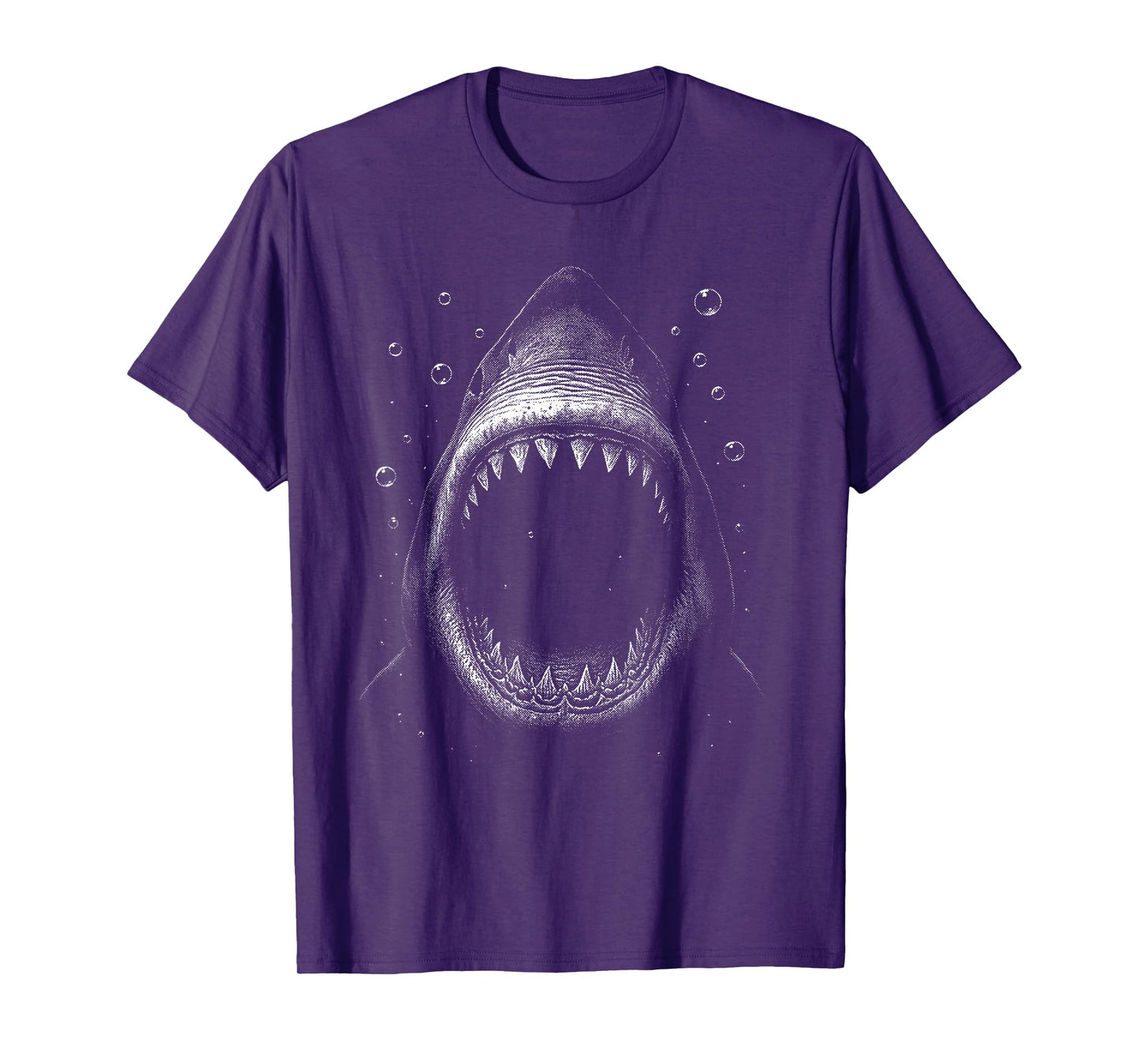Shark Ocean Predator Diver Surfer Jaws Wide Open T-Shirt