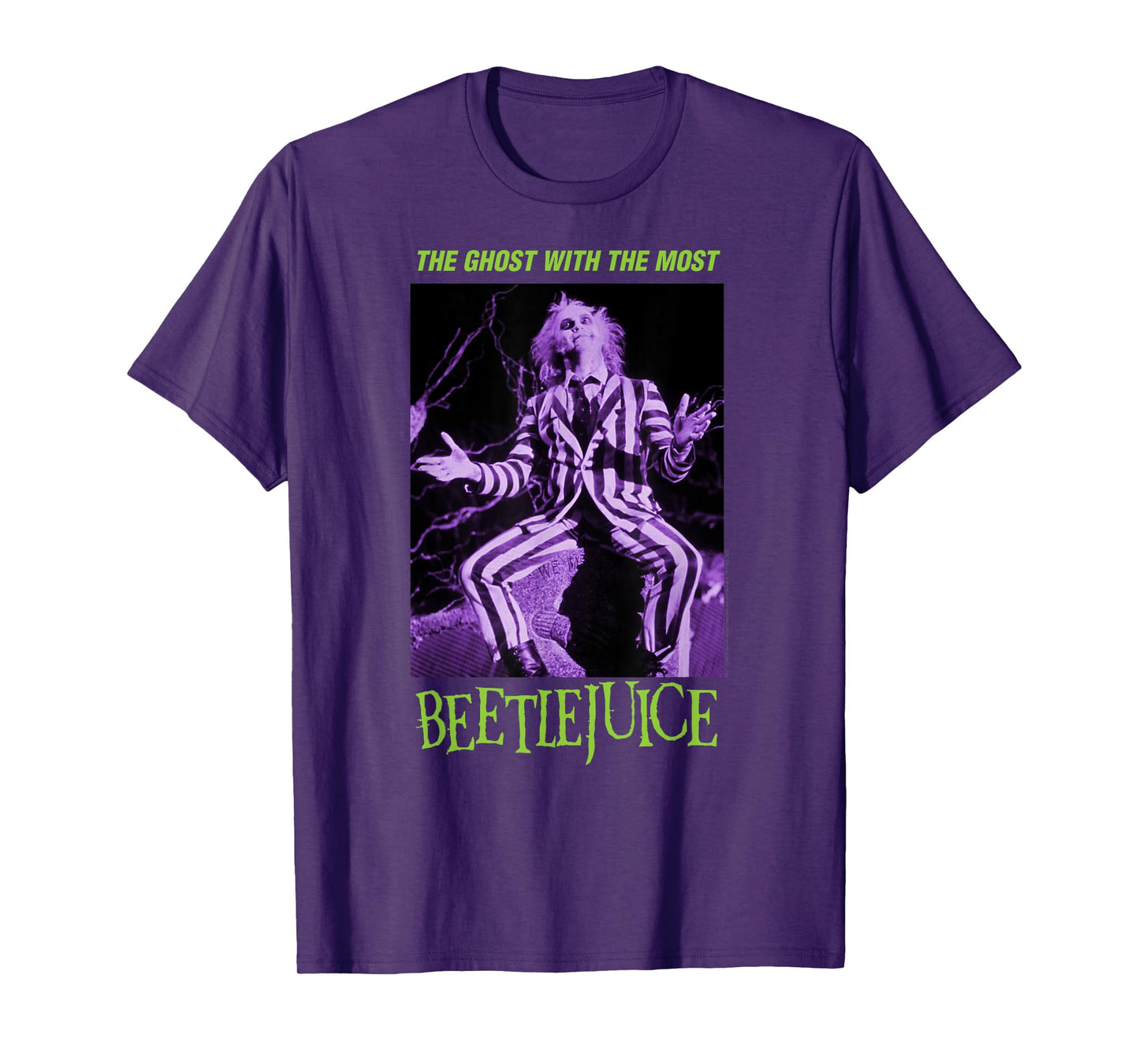 Beetlejuice Ghost with The Most Purple Photo Movie T-Shirt