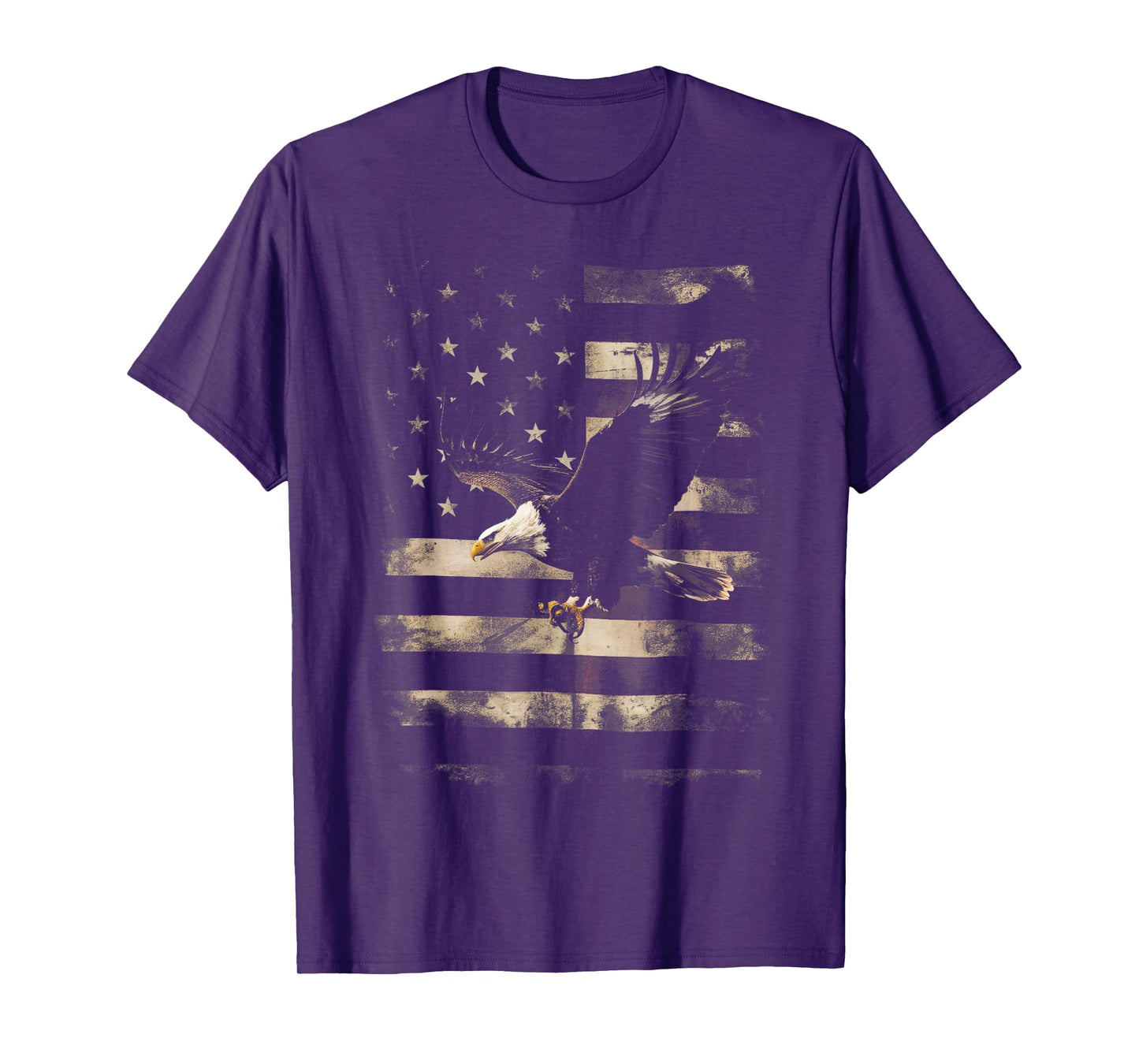 Bald Eagle 4th of July USA Flag Patriotic Distressed Gifts T-Shirt