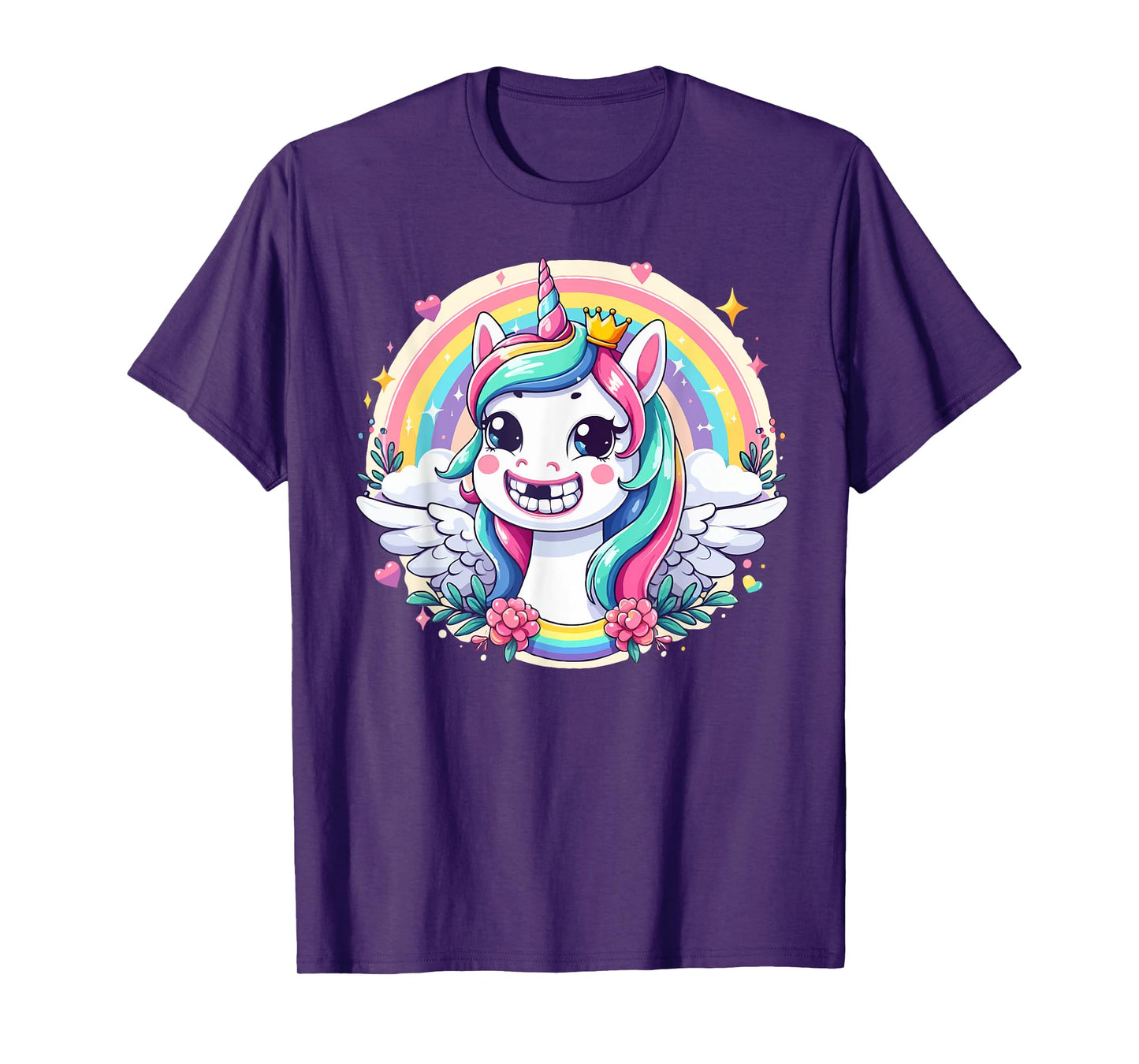 I Lost My First Tooth Teeth Out Cute Unicorn T-Shirt