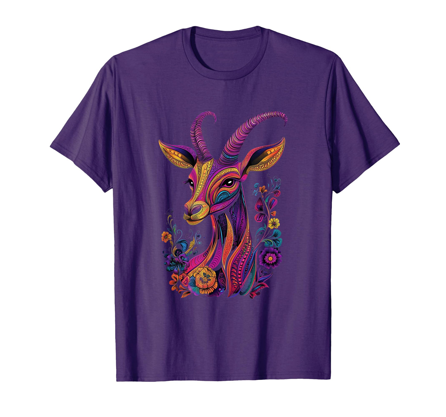 Aesthetic Antelope Graphic Cute Antelope Women Girls T-Shirt