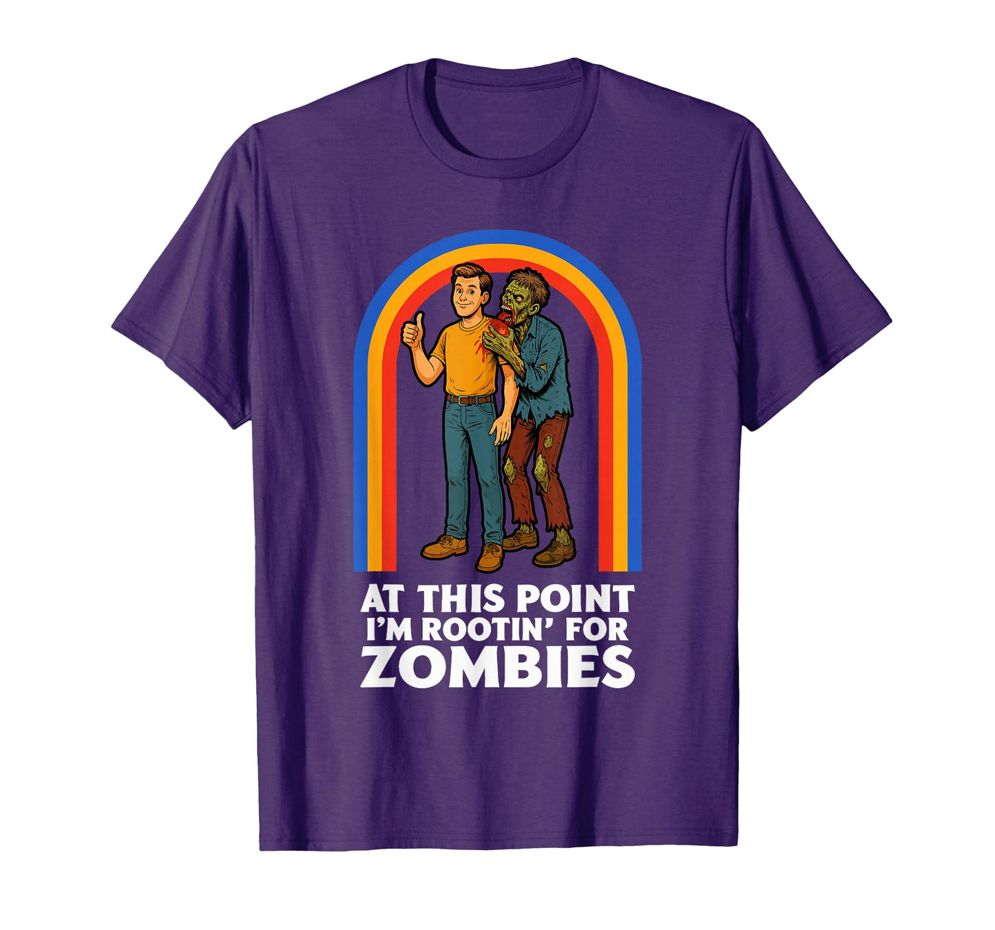 Zombie Men Women Kids Funny Halloween T-Shirt