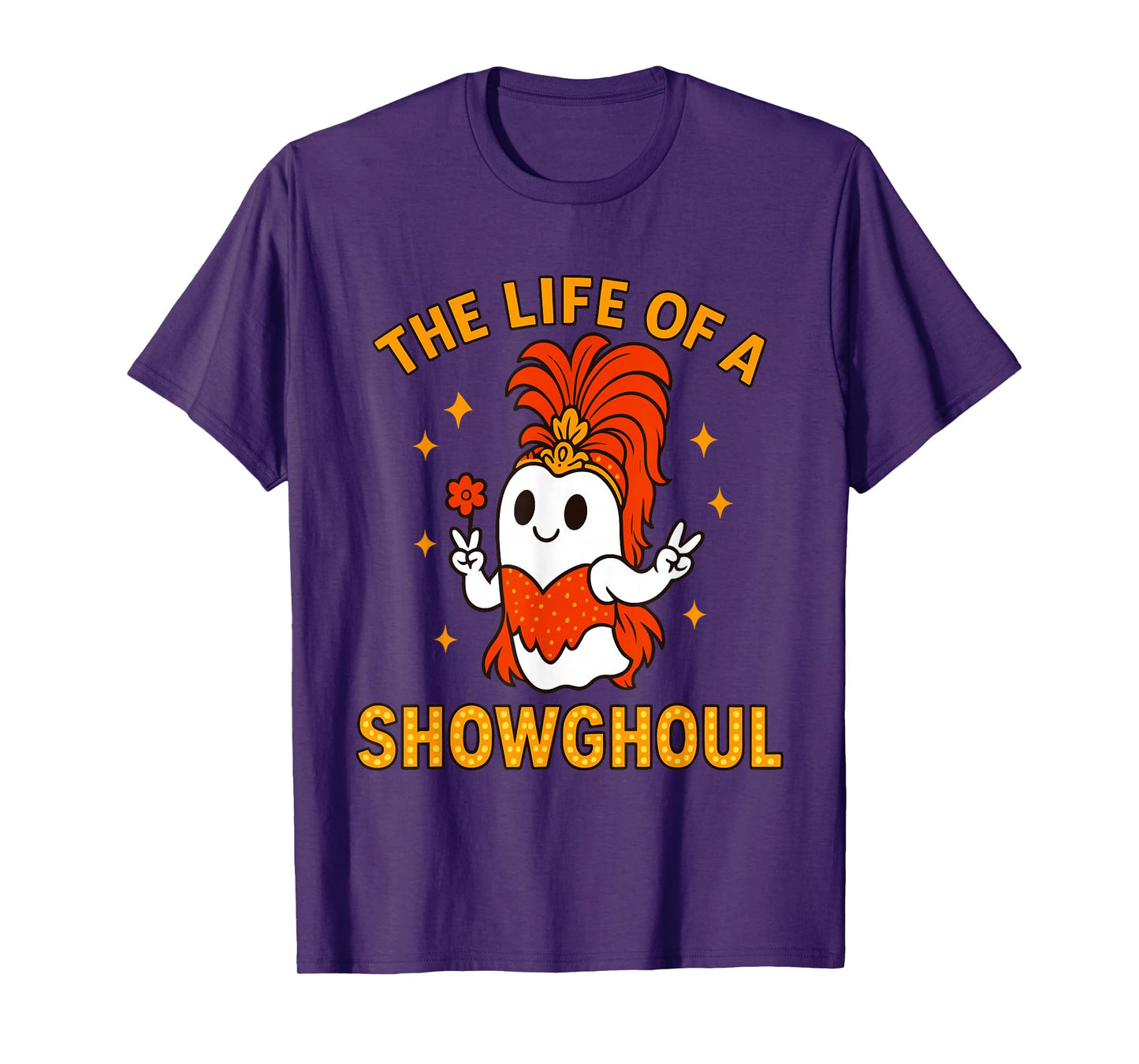 The Life of a Showghoul | Funny Halloween Ghost Girl T-Shirt