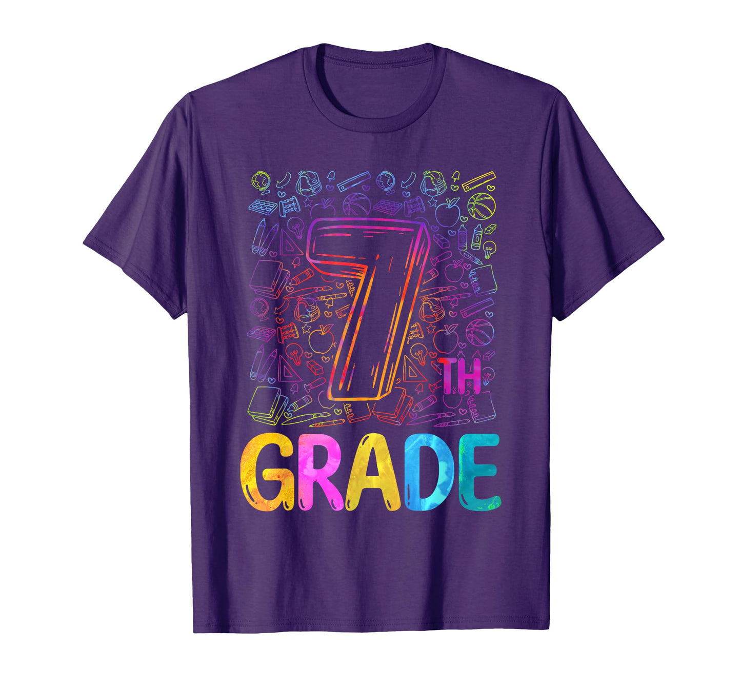 7th Grade Typography Team Seventh Grade Back To School Kids T-Shirt