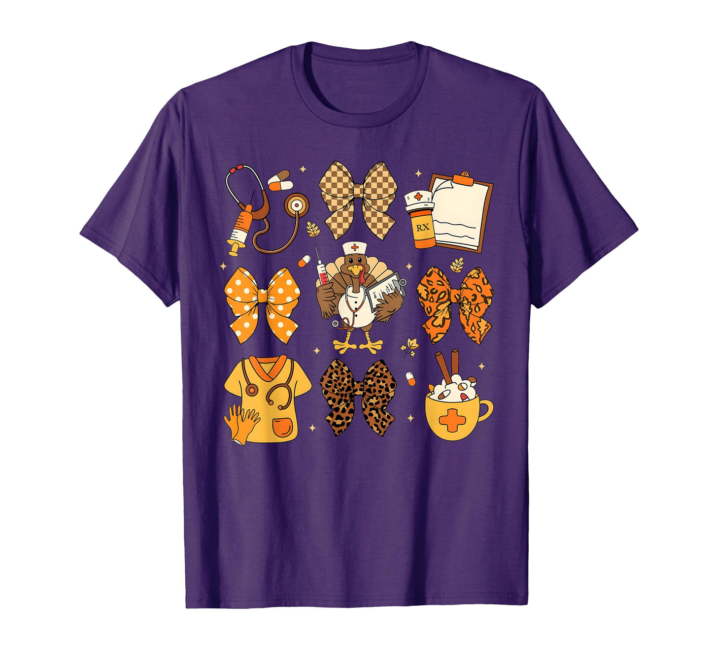 Nurse Life Coquette Bow Fall Autumn Pumpkin Spice Women T-Shirt