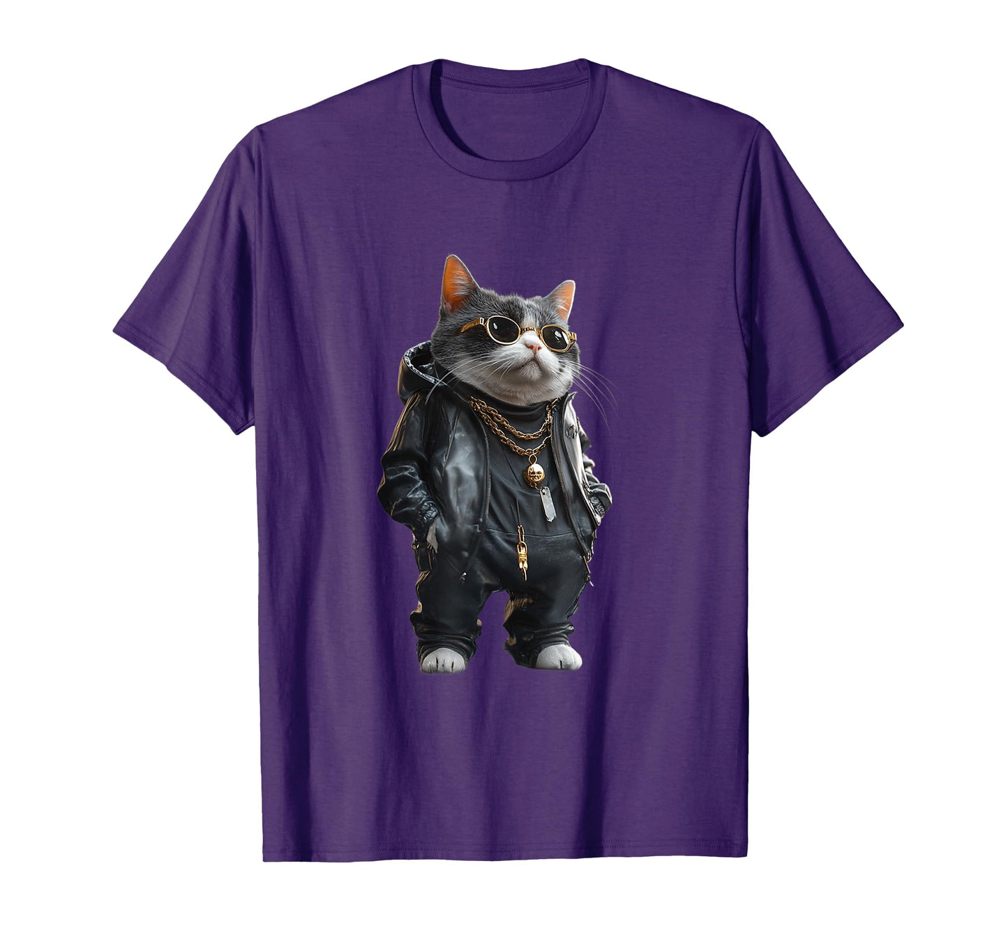Thug Gangster Life Cat For Hip Hop Fans Meme and Cat lovers T-Shirt