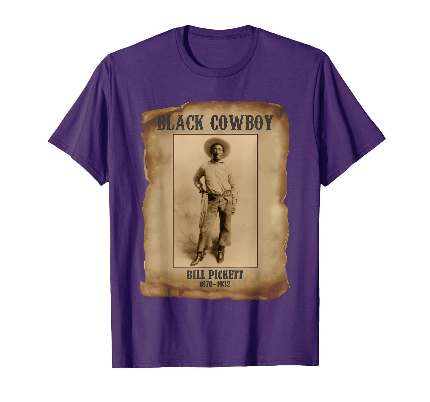 Bill Pickett Black Cowboy Rodeo Legend African American T-Shirt