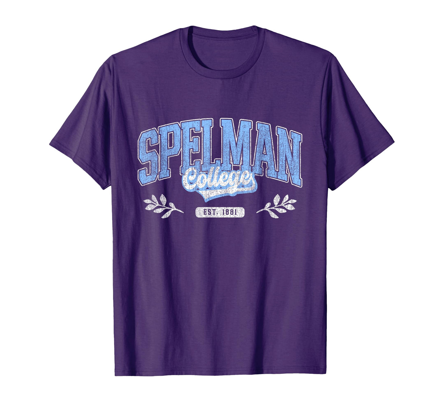 Men Women Spelman Arch Retro Athletic Sports Tee T-Shirt