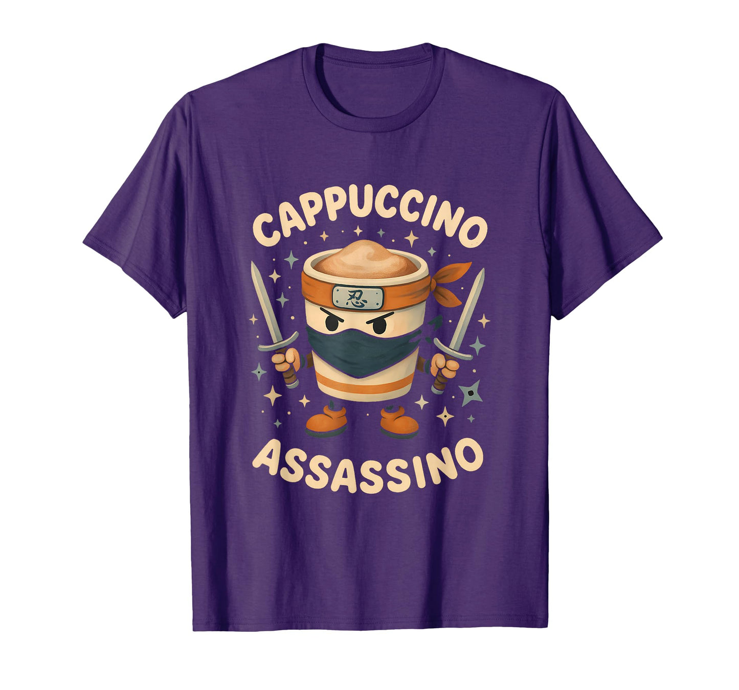 Cappuccino Assassino Funny Meme Coffee Italian Brainrot T-Shirt