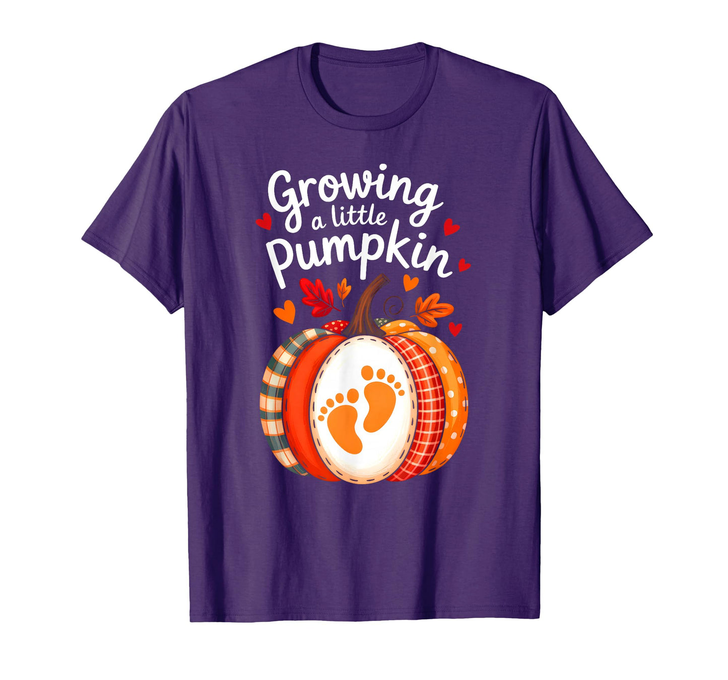 Growing A Little Pumpkin Maternity Pregnancy Thanksgiving T-Shirt