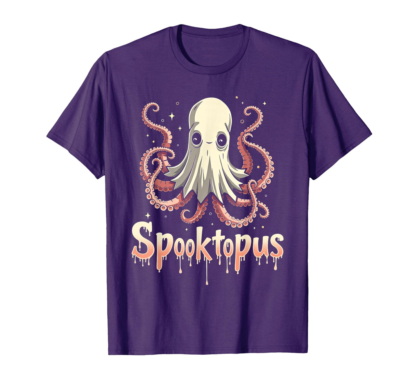 Spooktopus Funny Octopus Spooky Halloween Ghost T-Shirt