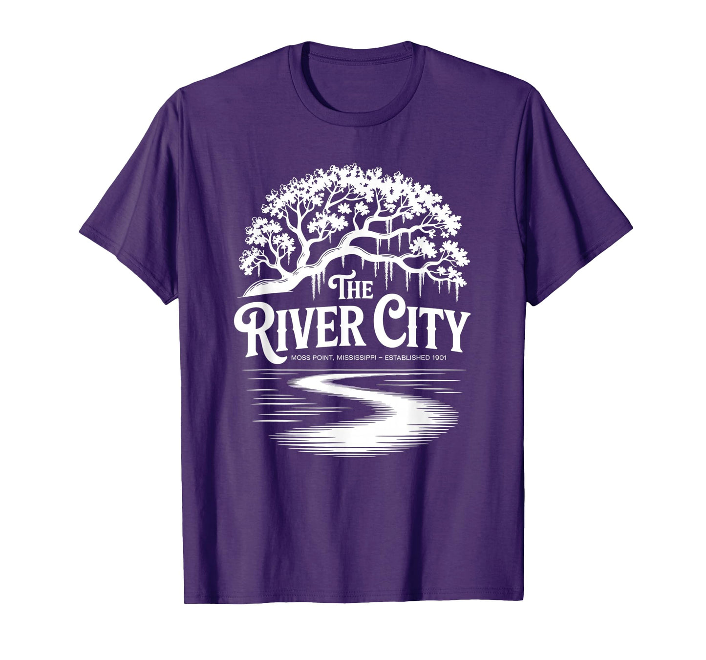 The River City Moss Point Live Oak est. 1901 T-Shirt