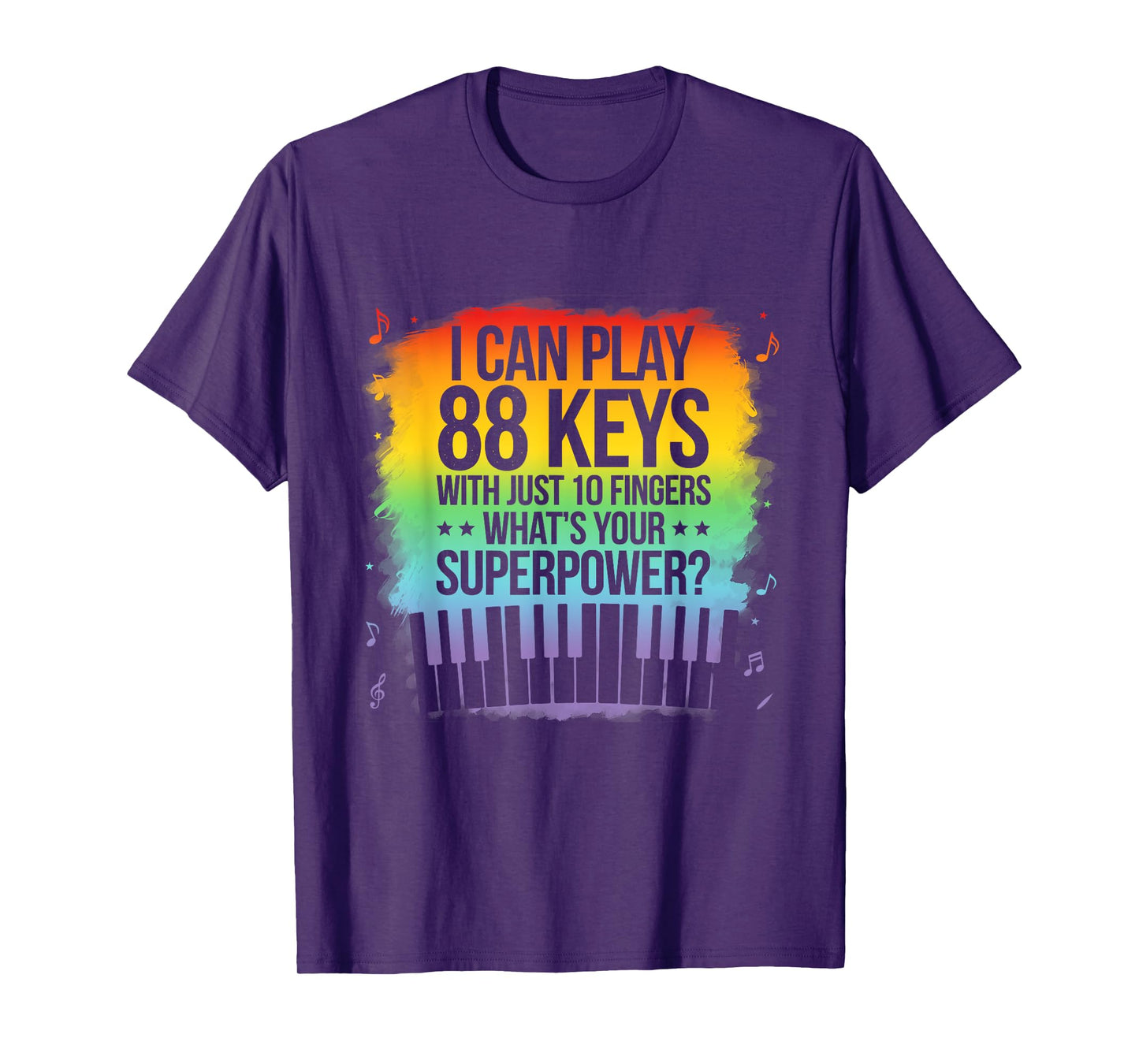 I Can Play 88 Keys Piano Jazz Music Keyboard Player Composer T-Shirt
