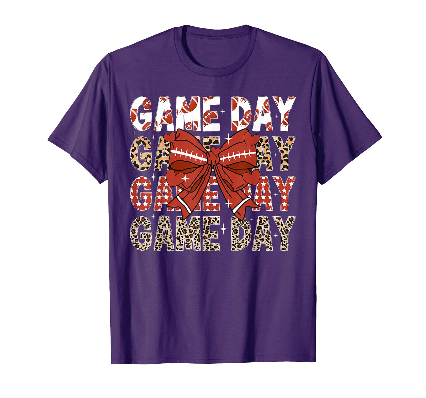 Game Day Football Game Day Coquette T-Shirt